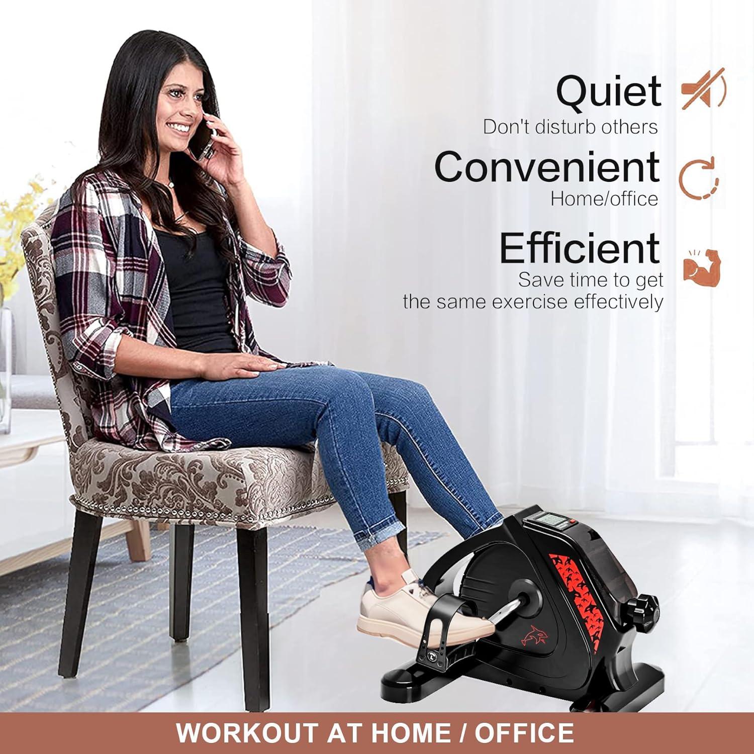 Ejercitador de Pedales MGYM Metal Resistente con Pantalla LCD