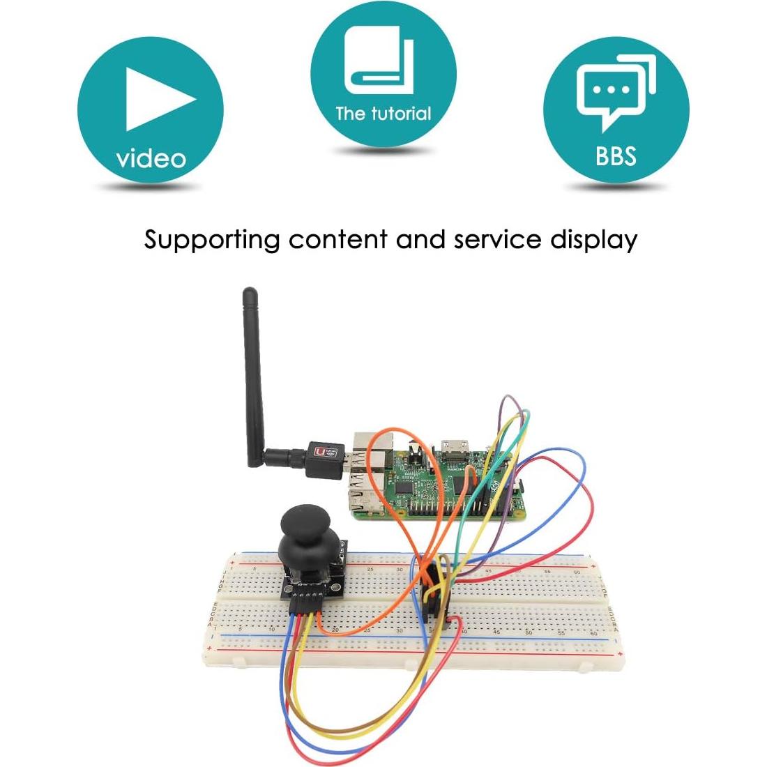 Kit de Inicio Adeept para Raspberry Pi 4 y 3 - 26 Proyectos