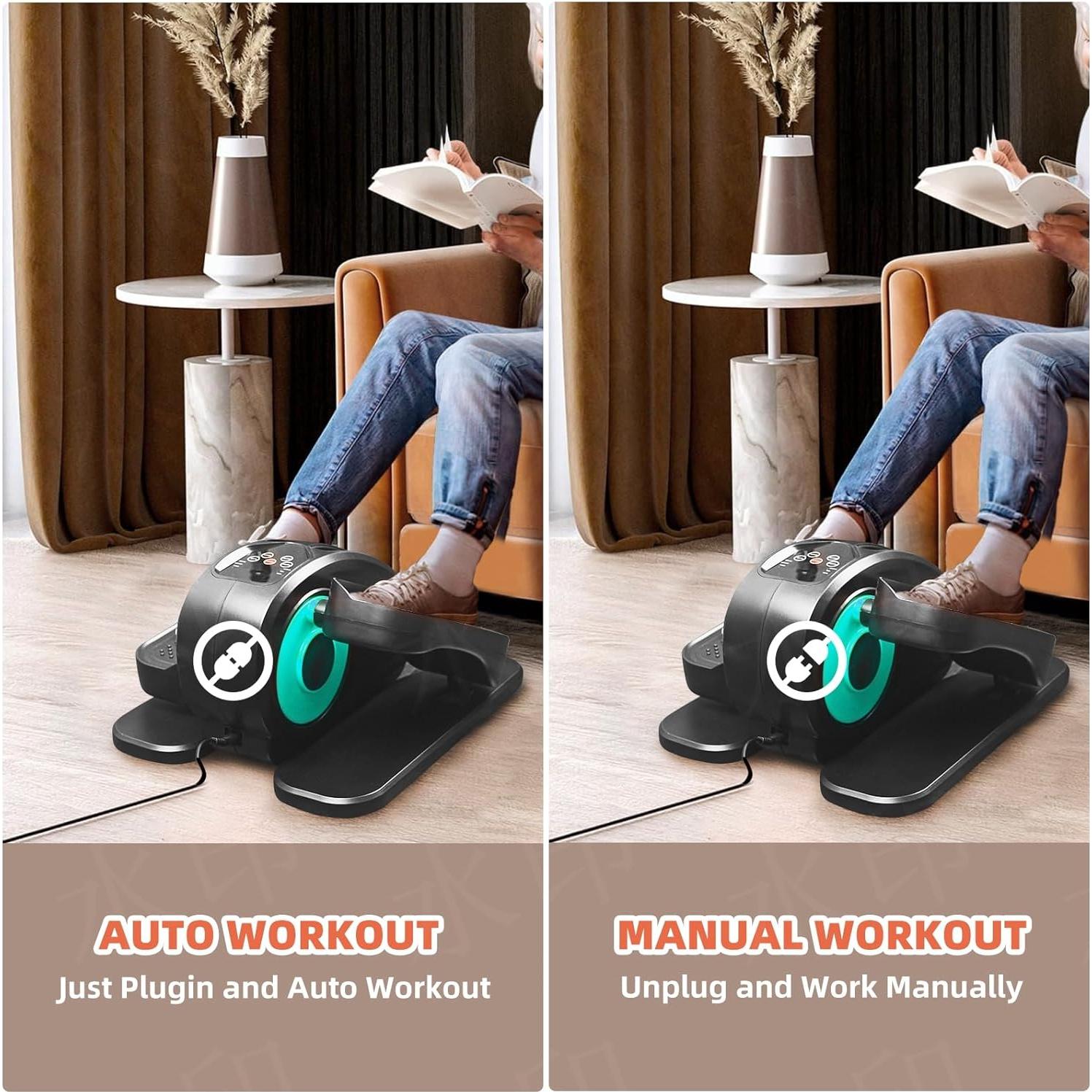 Elíptica Bajo Escritorio E-Shine Leisure Compacta con Control Remoto