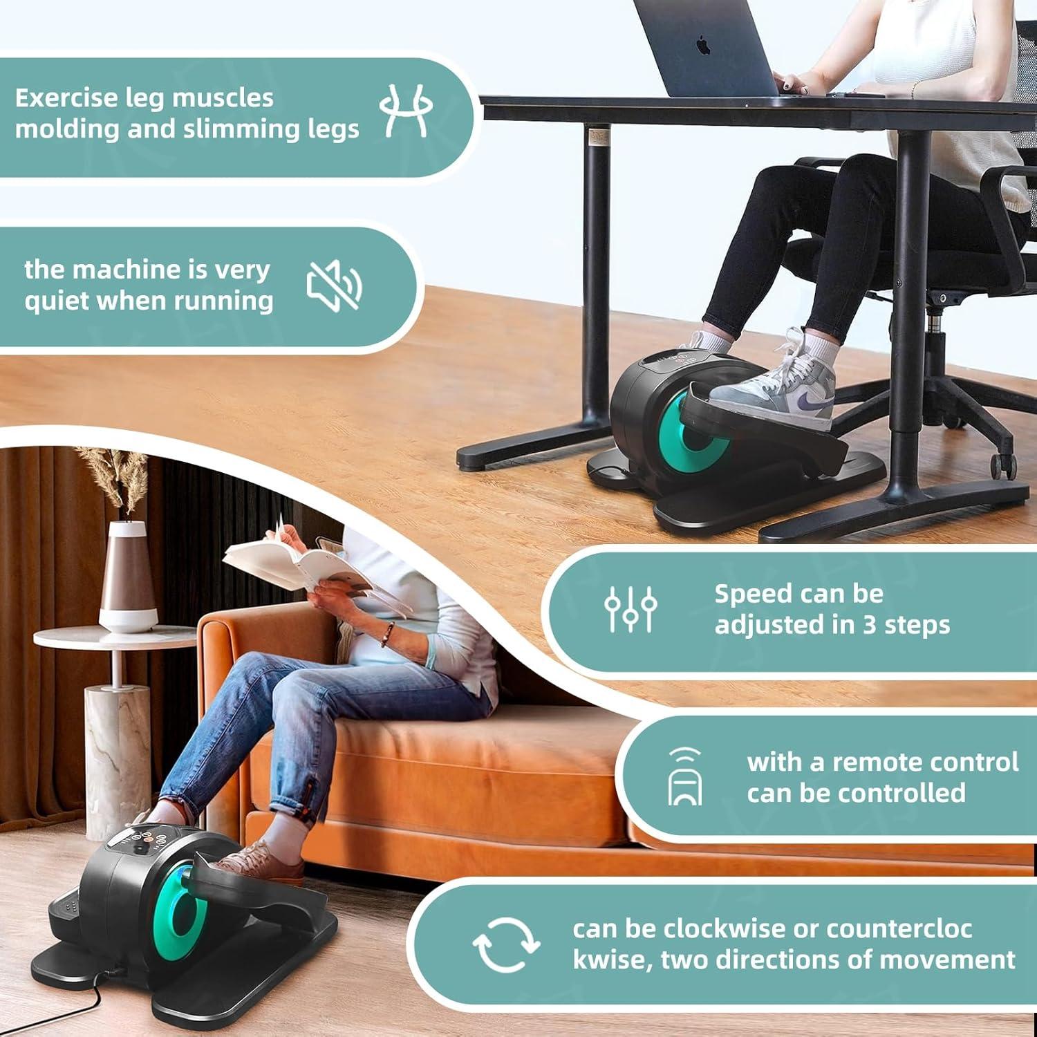 Elíptica Bajo Escritorio E-Shine Leisure Compacta con Control Remoto