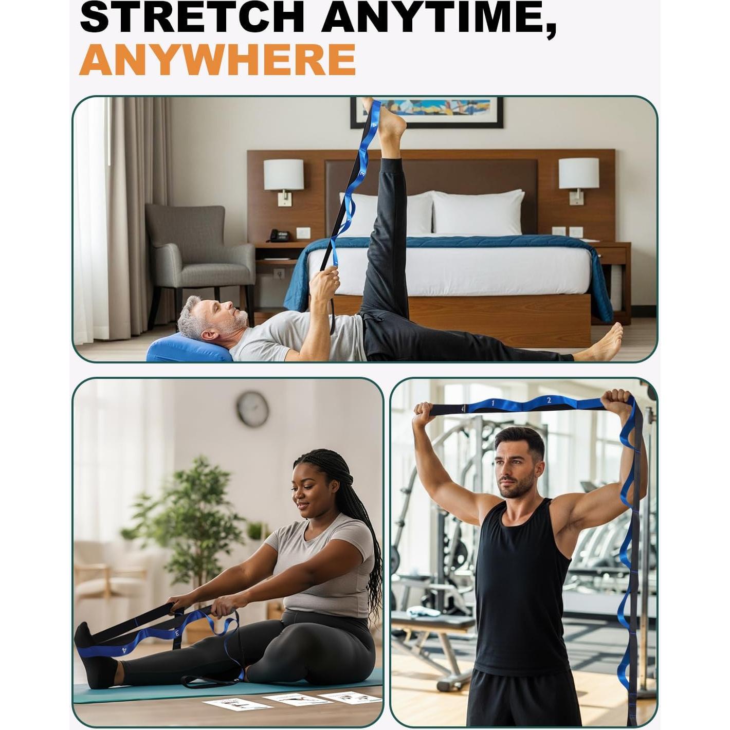 Correa de Estiramiento Trideer 205.74 cm Nylon Azul