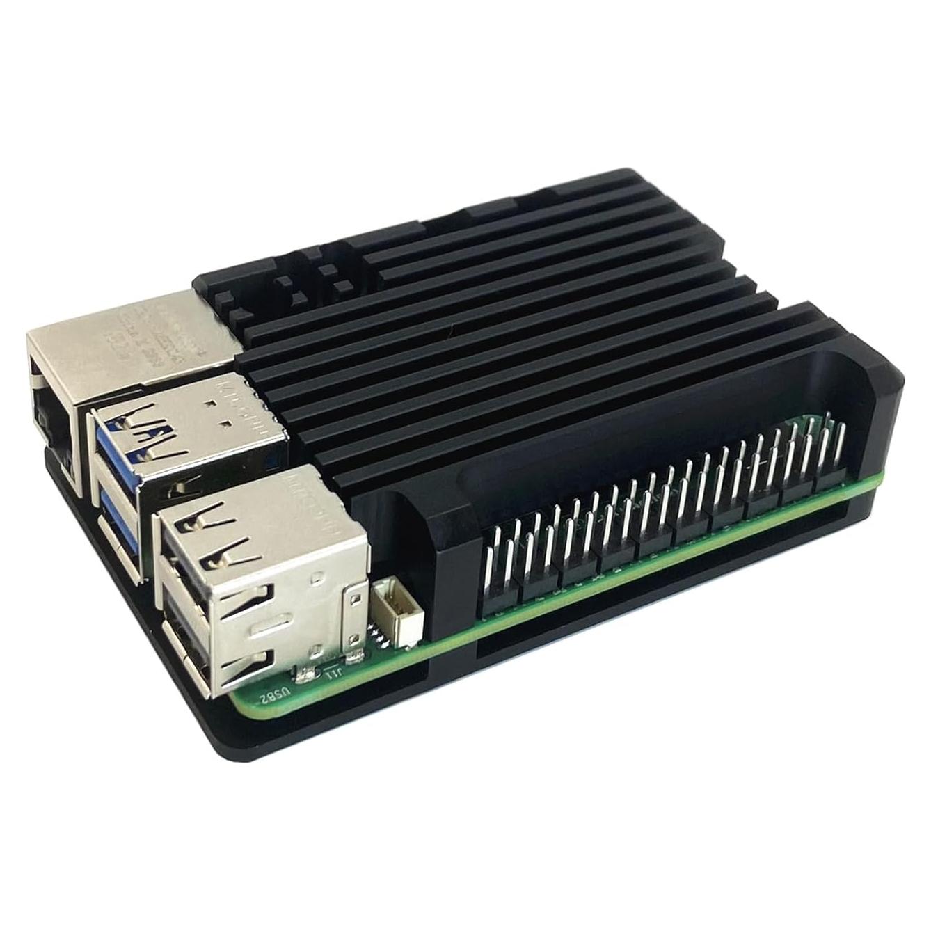 Caja de Aluminio para Raspberry Pi 5 con Enfriador Pasivo