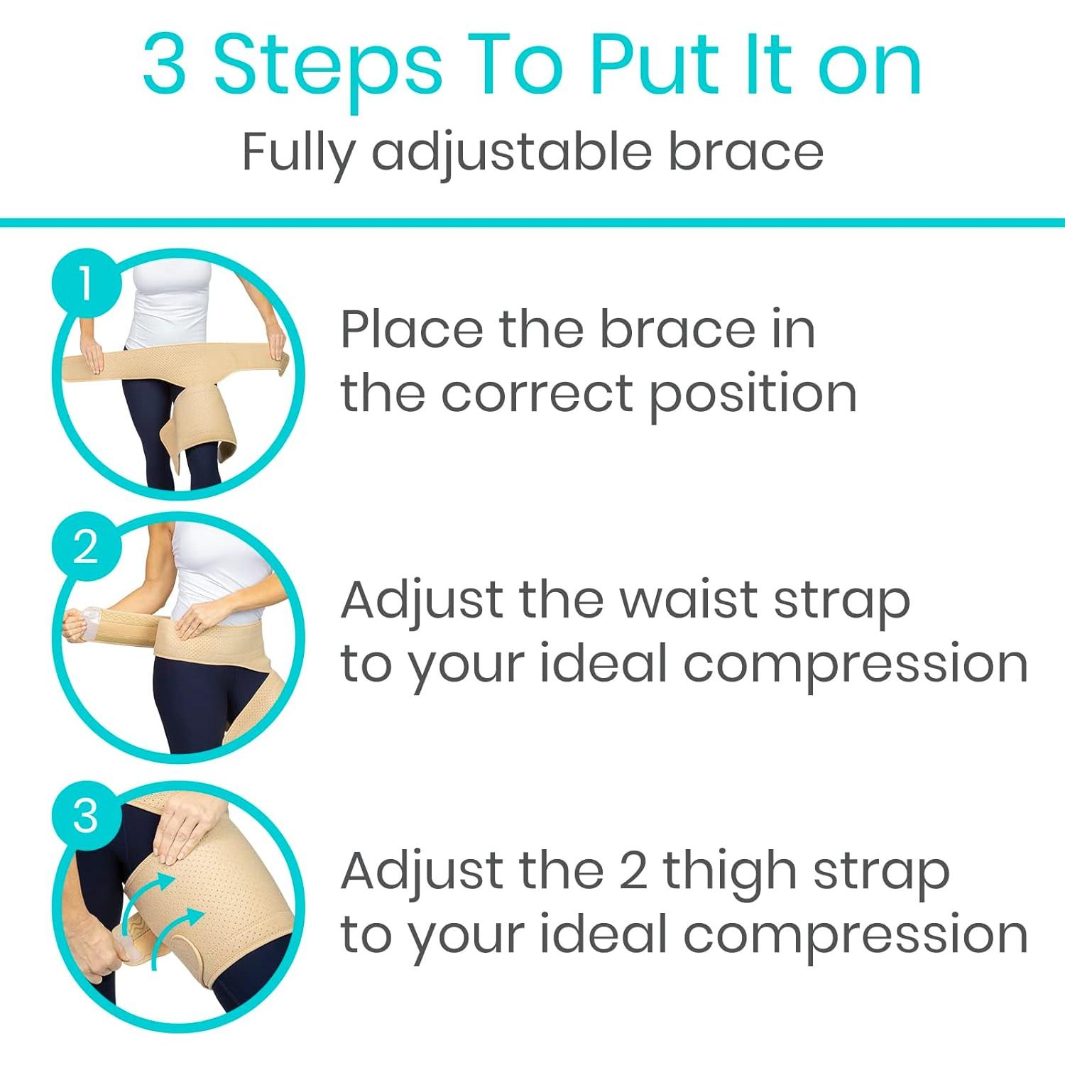 Faja de Cadera Vive para Alivio de Dolor y Lesiones - Unisex