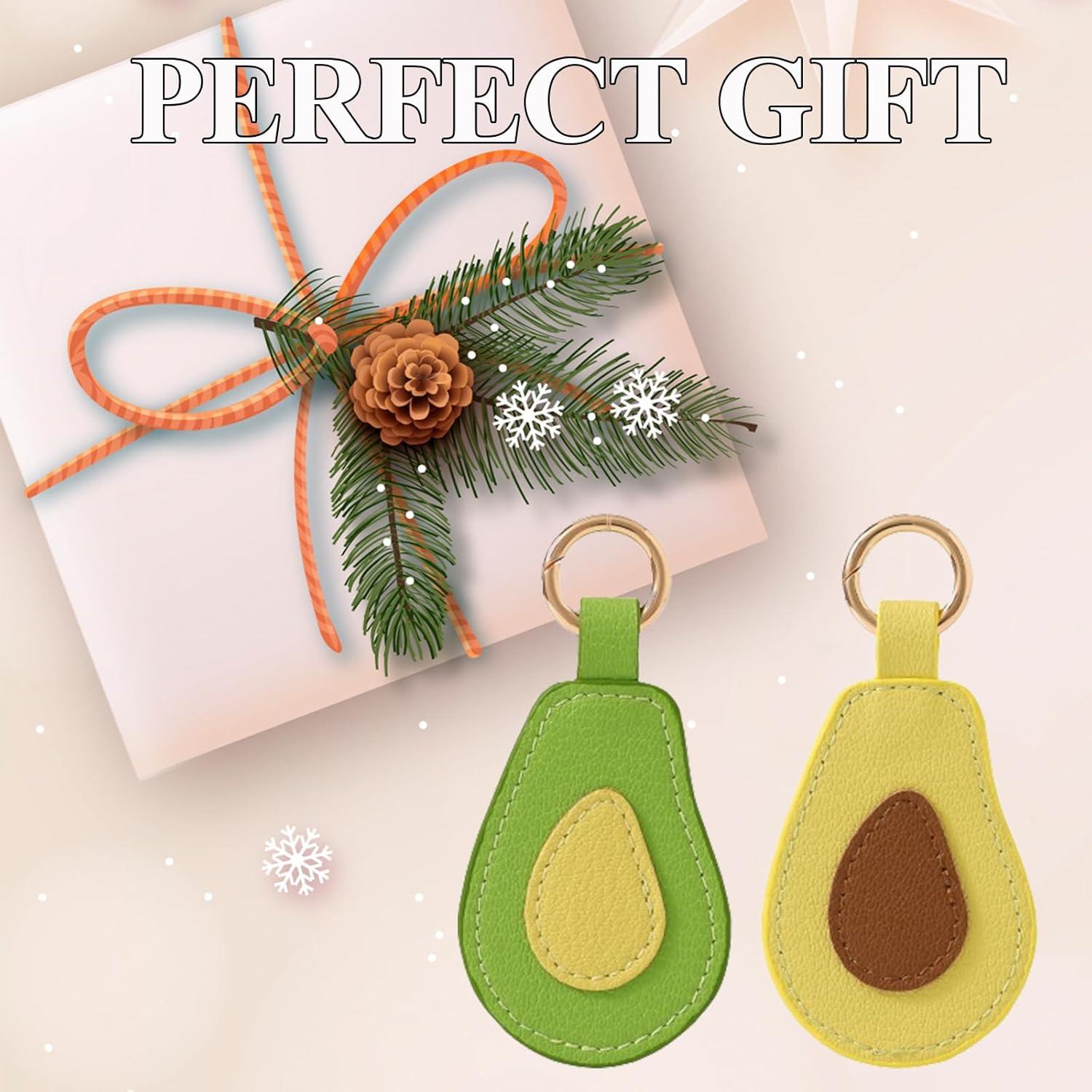 Funda de cuero para AirTag VANTOO con llavero y diseño elegante