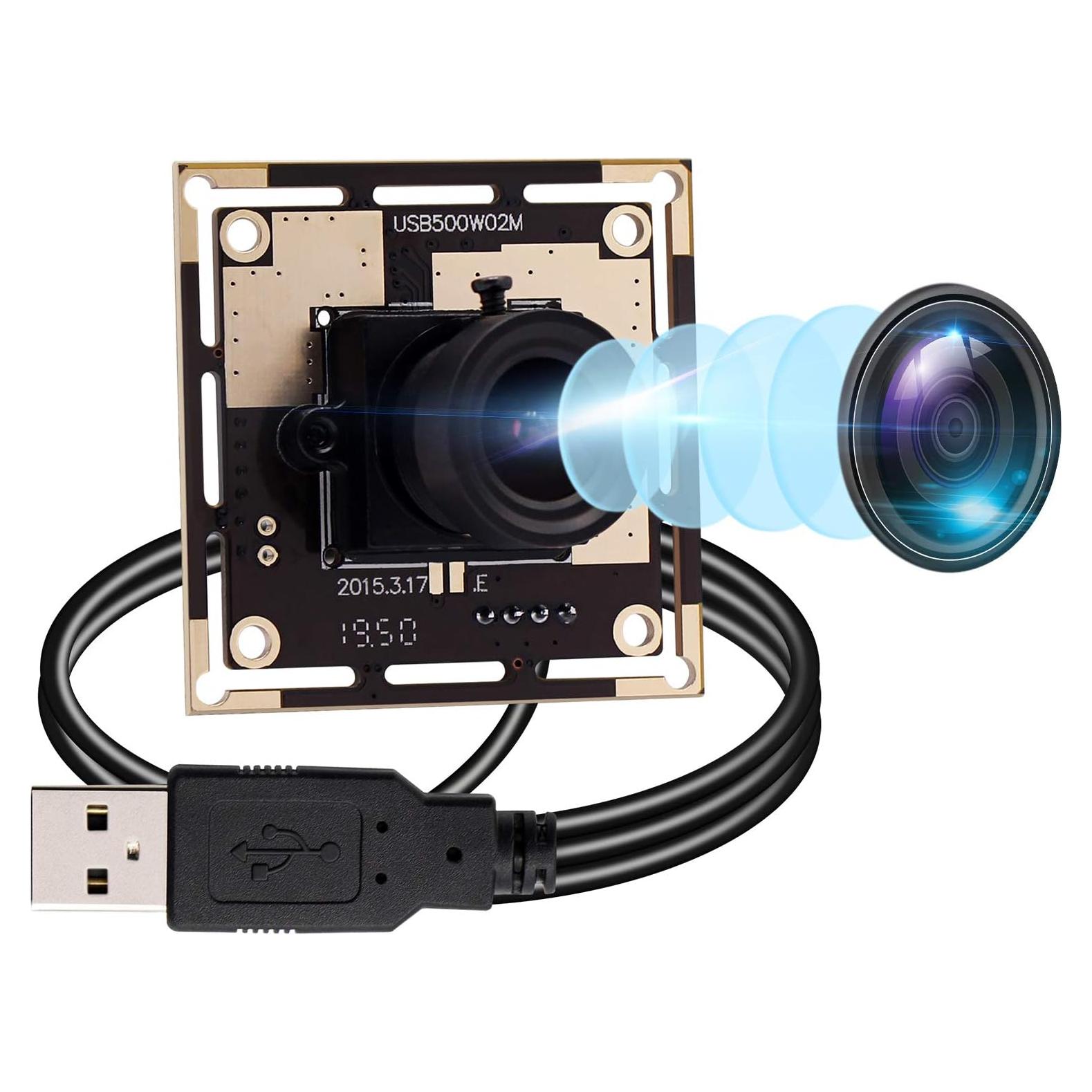 Cámara USB HD 5MP CMOS OV5640 2592x1944 Plug&Play