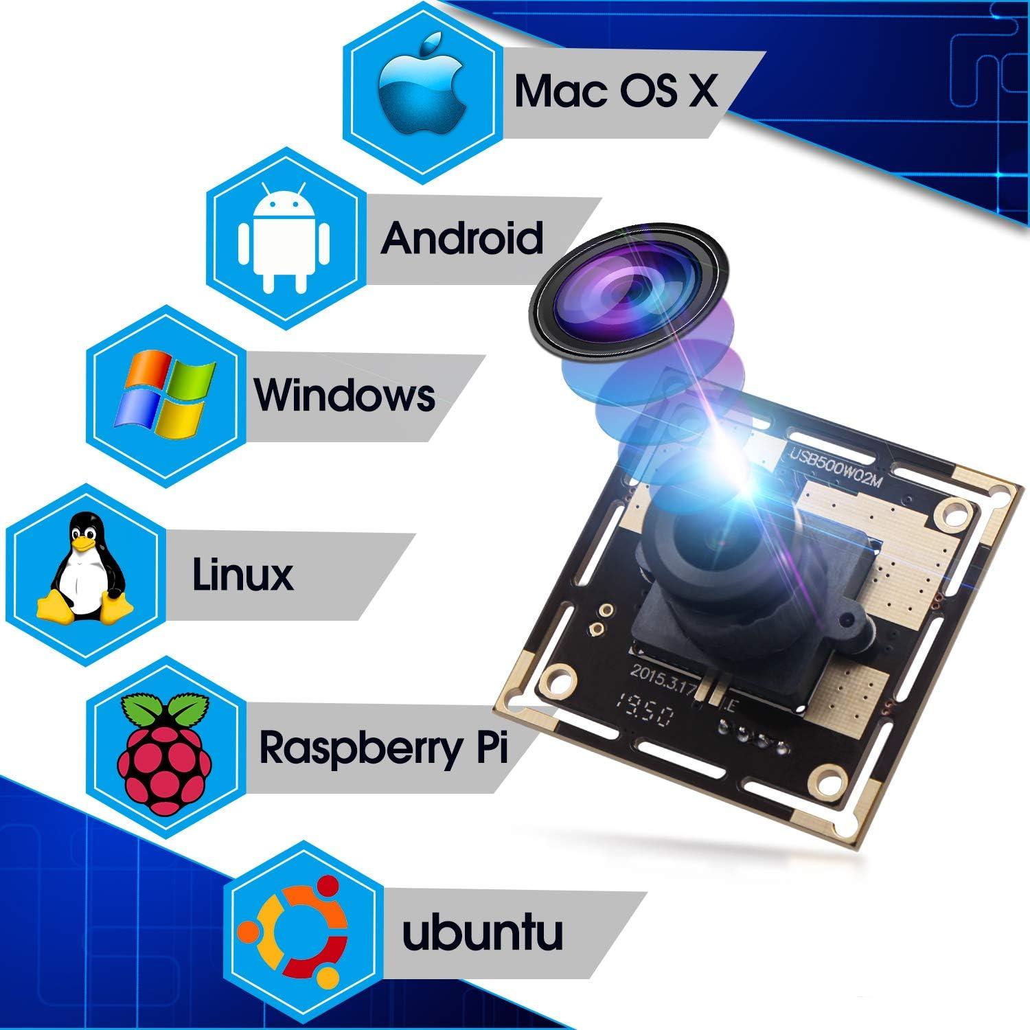 Cámara USB HD 5MP CMOS OV5640 2592x1944 Plug&Play