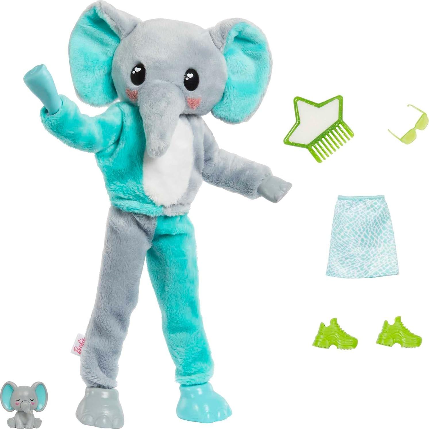 Muñeca Barbie Cutie Reveal Elefante - 10 Sorpresas Incluidas