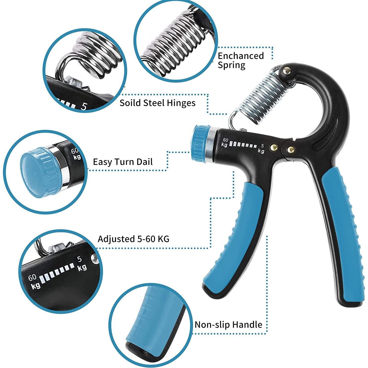 Entrenador de Fuerza de Agarre HCT STYLE Ajustable 5-60kg