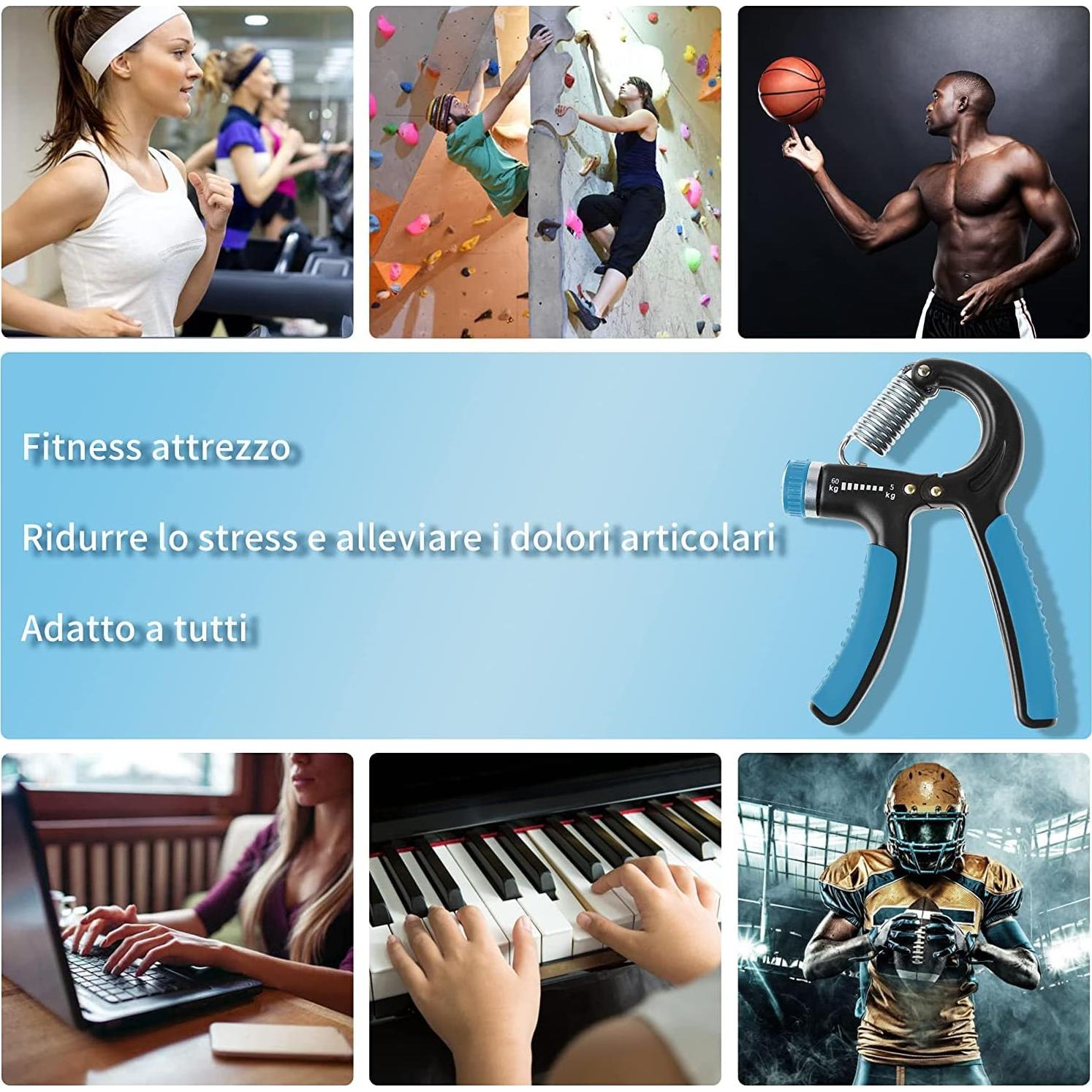 Entrenador de Fuerza de Agarre HCT STYLE Ajustable 5-60kg