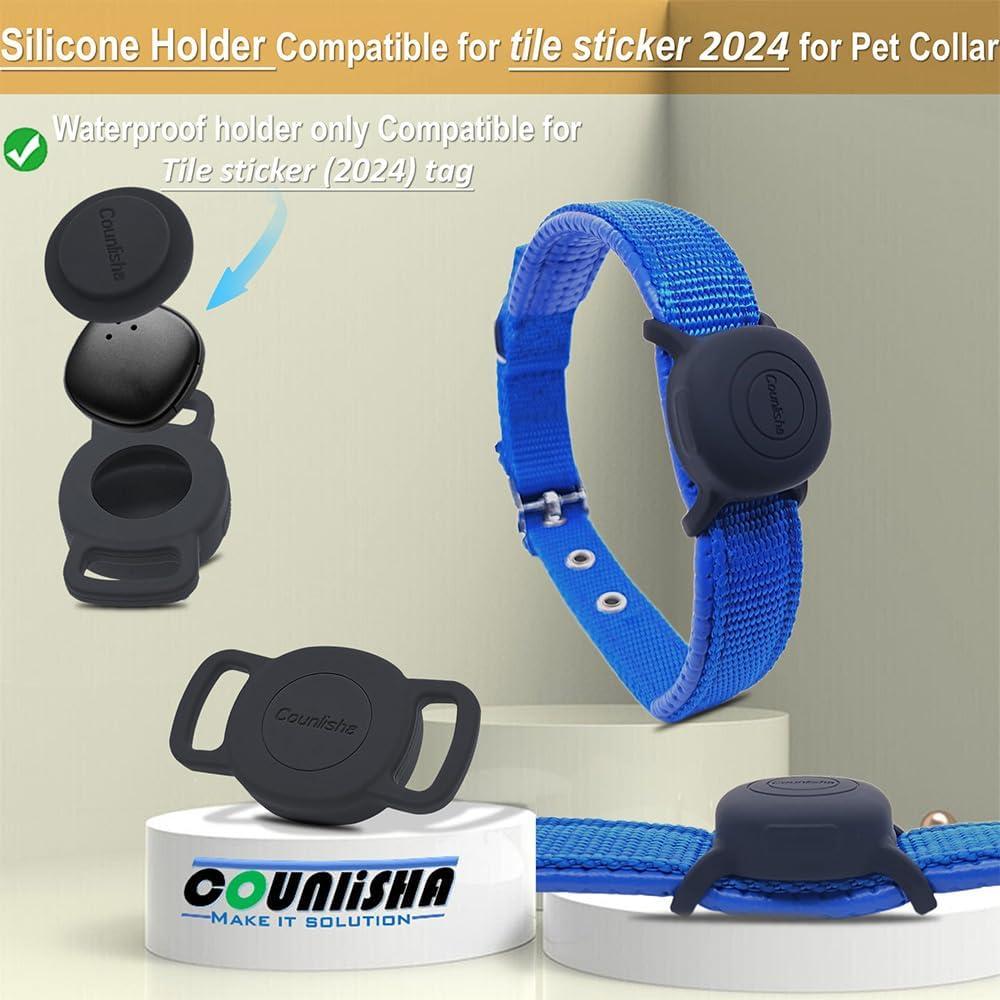 Soporte de Silicona Impermeable Counlisha para Etiqueta Tile 2024 - 2 Piezas