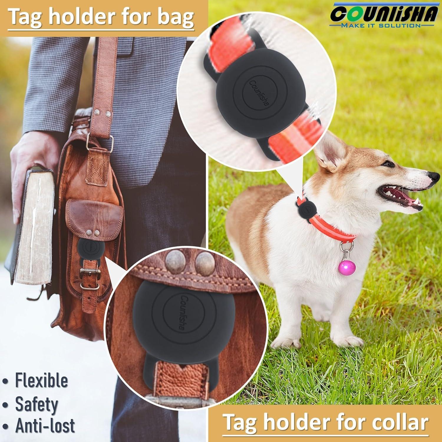 Soporte de Silicona Impermeable Counlisha para Etiqueta Tile 2024 - 2 Piezas