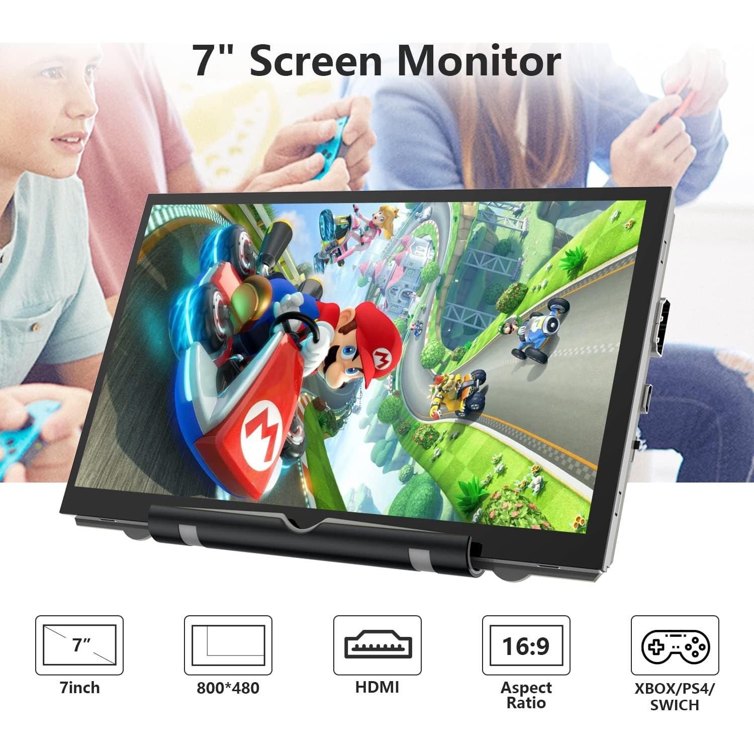 Monitor Portátil 7" HAMTYSAN HDMI 800x480 IPS para Raspberry Pi