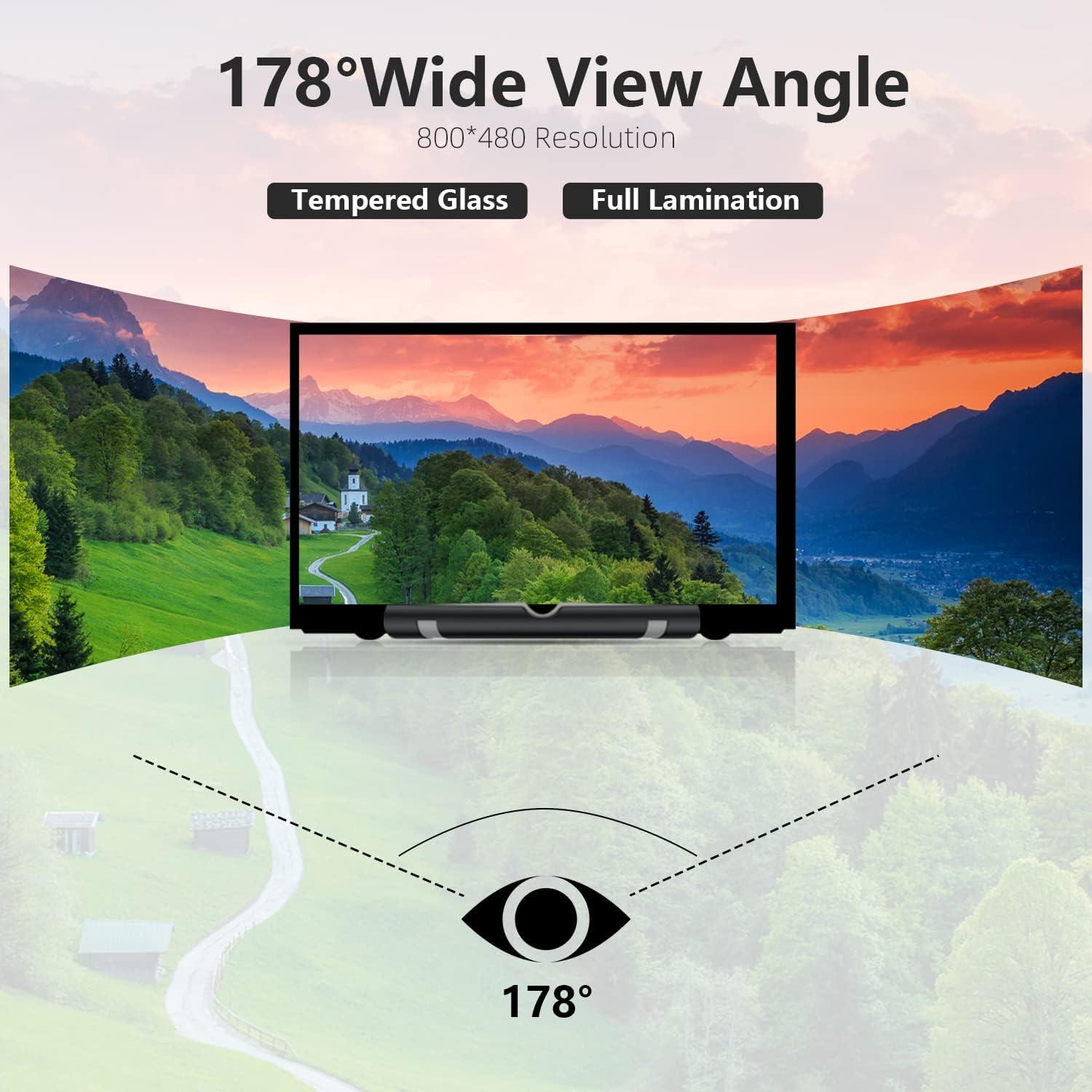 Monitor Portátil 7" HAMTYSAN HDMI 800x480 IPS para Raspberry Pi