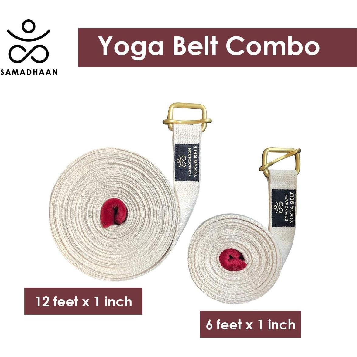 Correa de Yoga Samadhaan Ajustable Doble Grosor Pack de 2