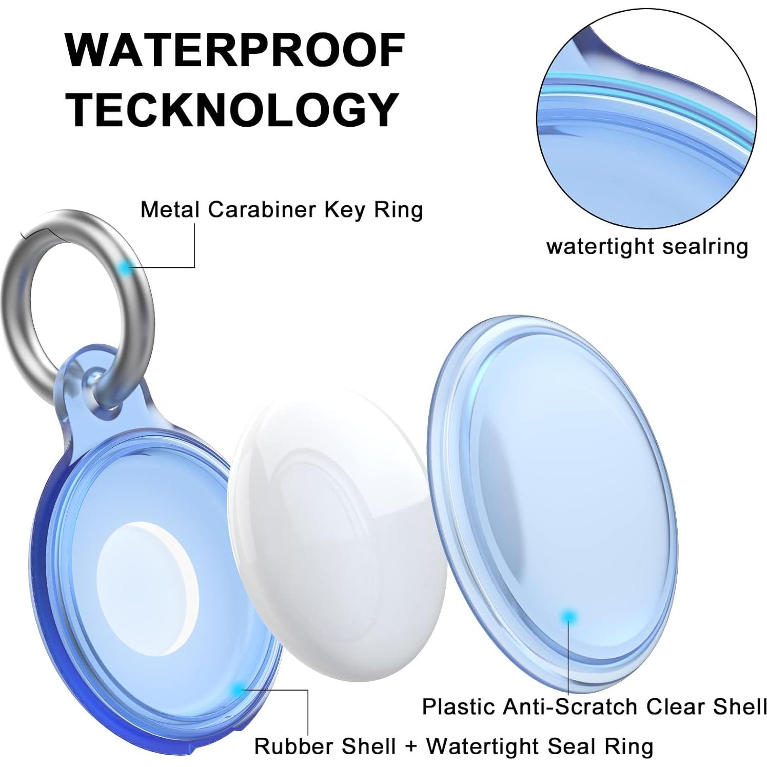 Funda impermeable para AirTag SEVROK - 4 unidades, protección total