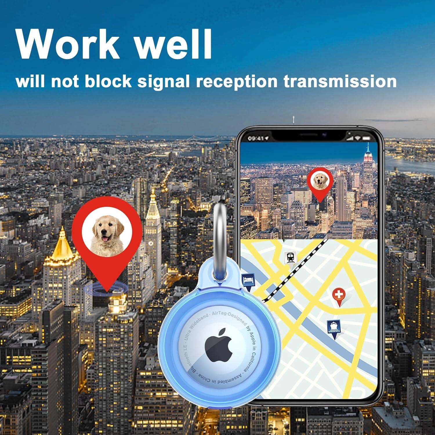 Funda impermeable para AirTag SEVROK - 4 unidades, protección total