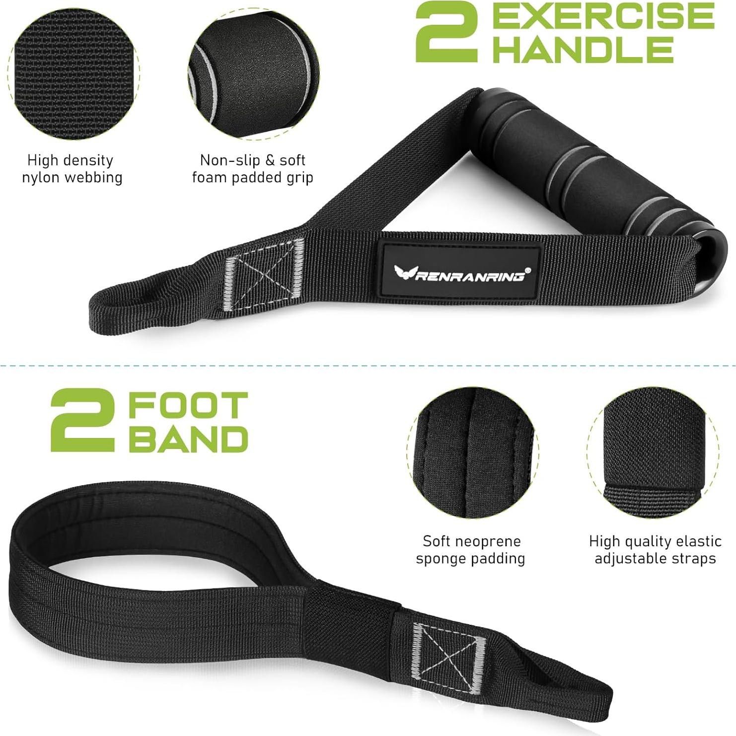 Kit de Barra de Pilates RENRANRING Multifuncional Negro 1.59 kg