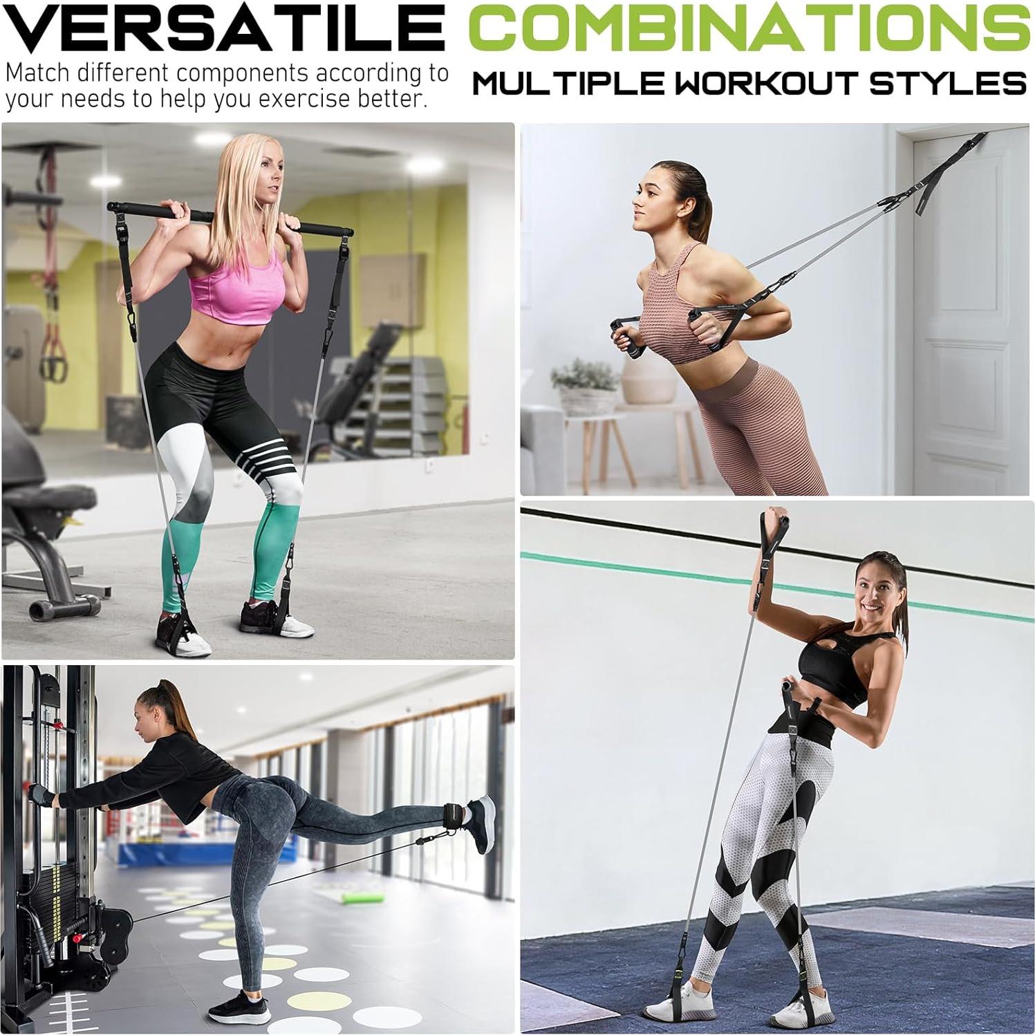 Kit de Barra de Pilates RENRANRING Multifuncional Negro 1.59 kg