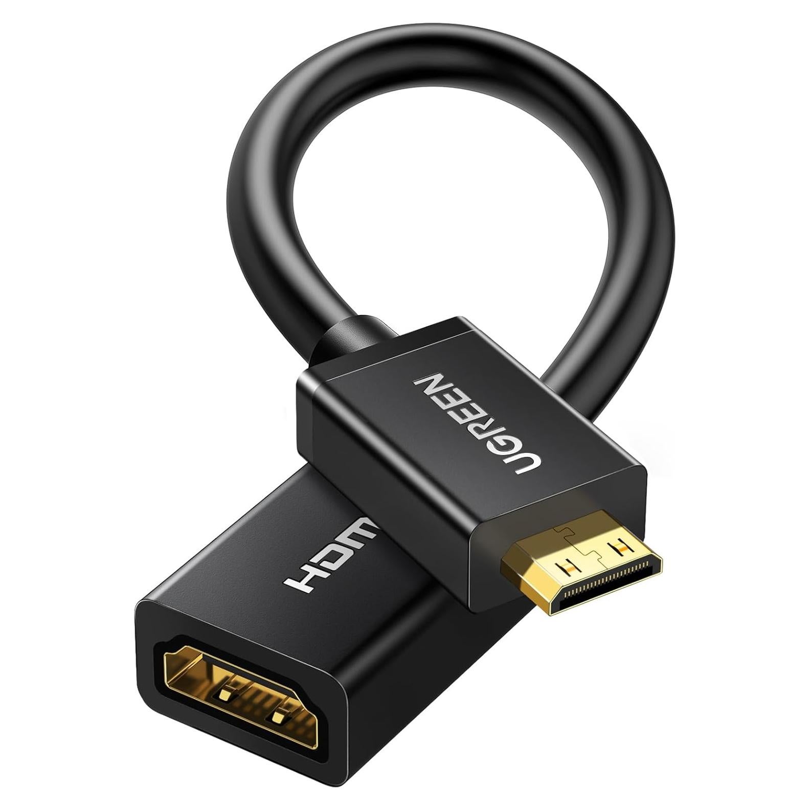 Adaptador UGREEN Mini HDMI a HDMI 4K 60Hz 0.18m