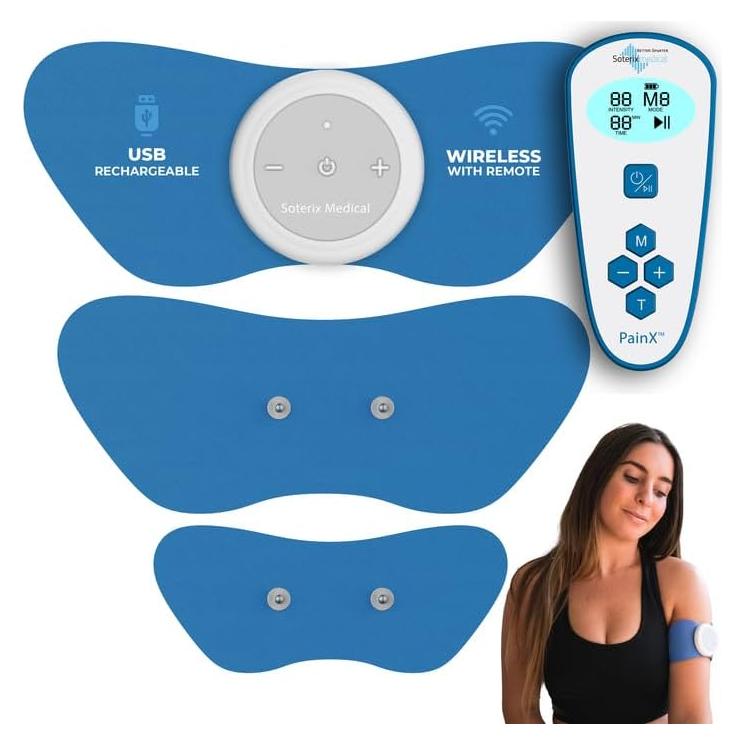 PainX Estimulador TENS Inalámbrico para Alivio Muscular