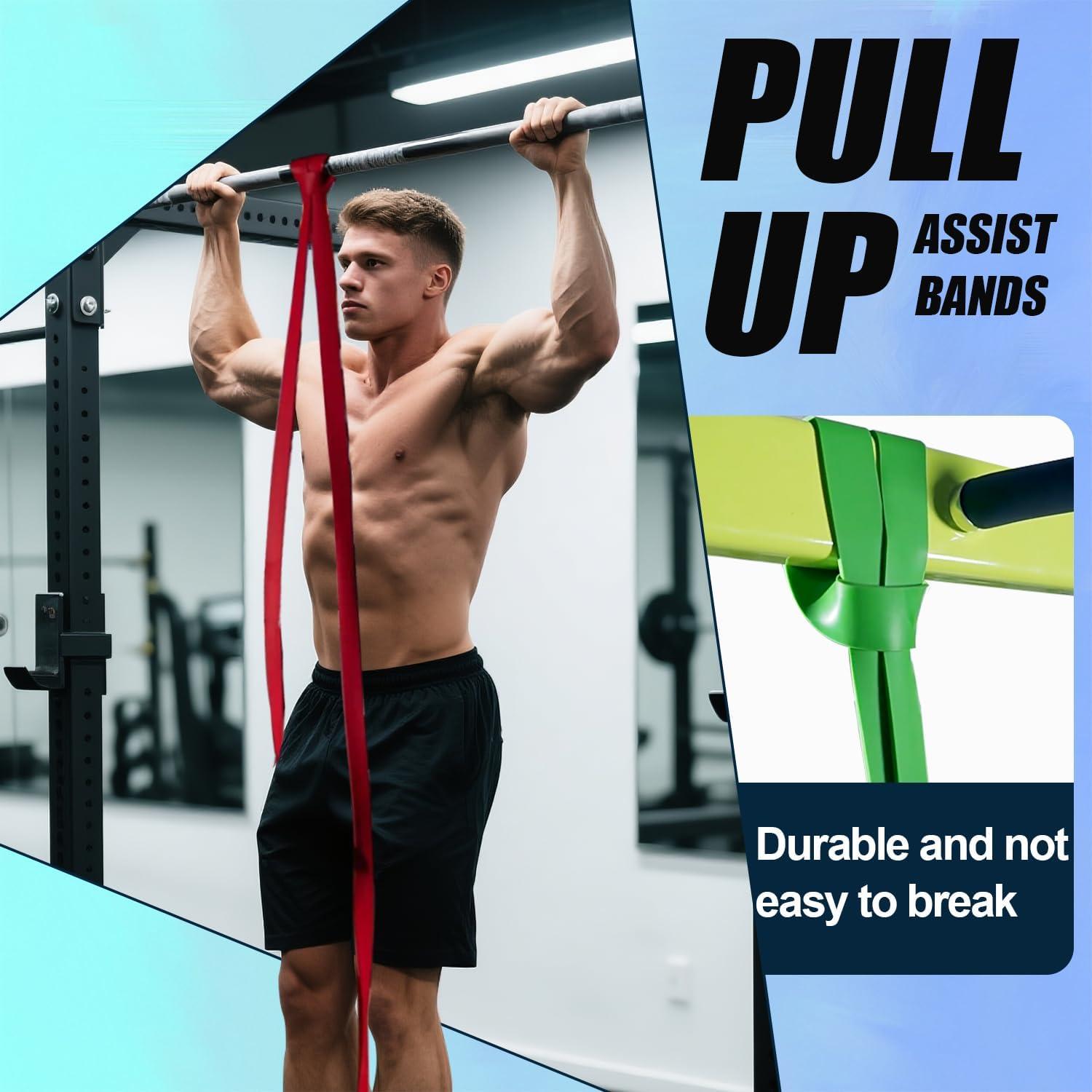 Bandas de Resistencia LEEKEY 5 Niveles para Ejercicio en Casa