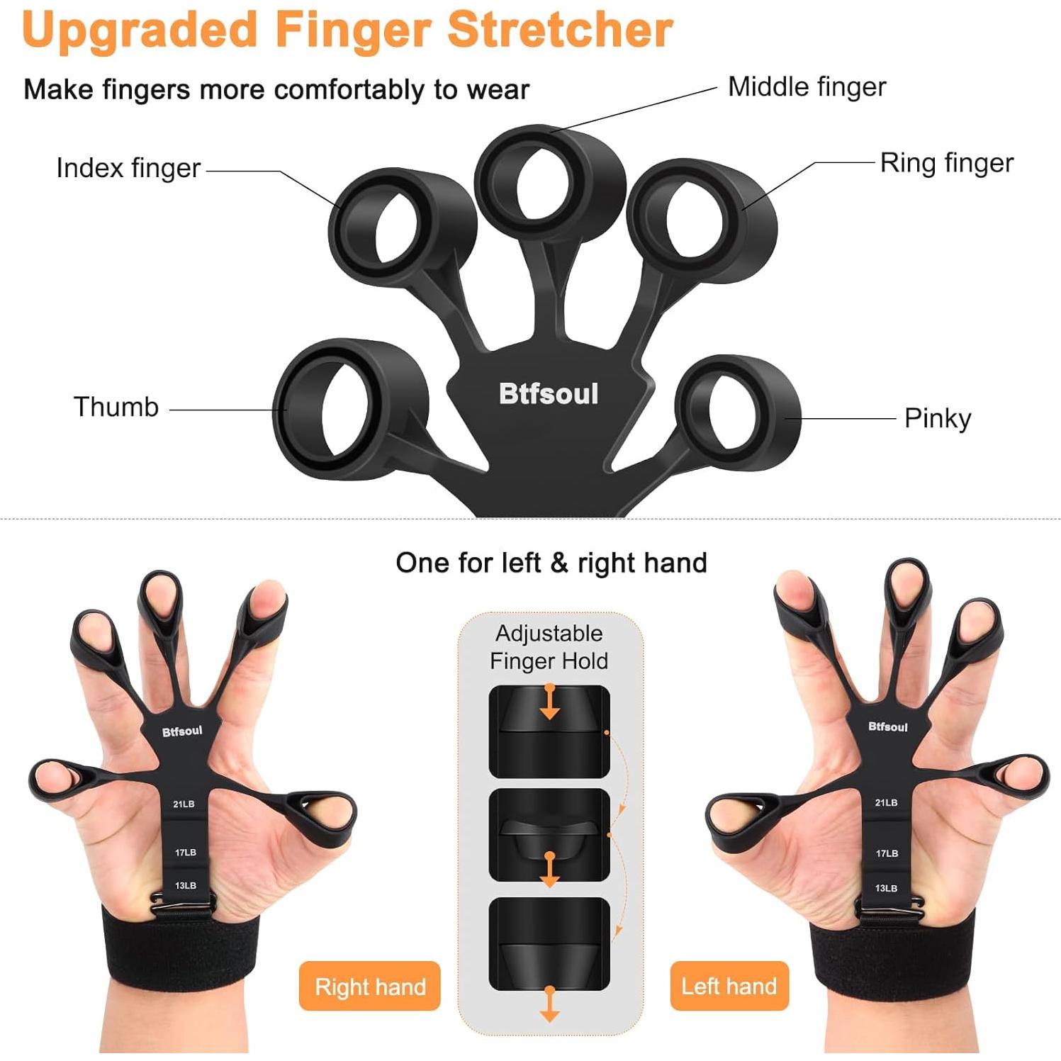 Kit de Fortalecimiento de Agarre Btfsoul - 8 Piezas Ajustables