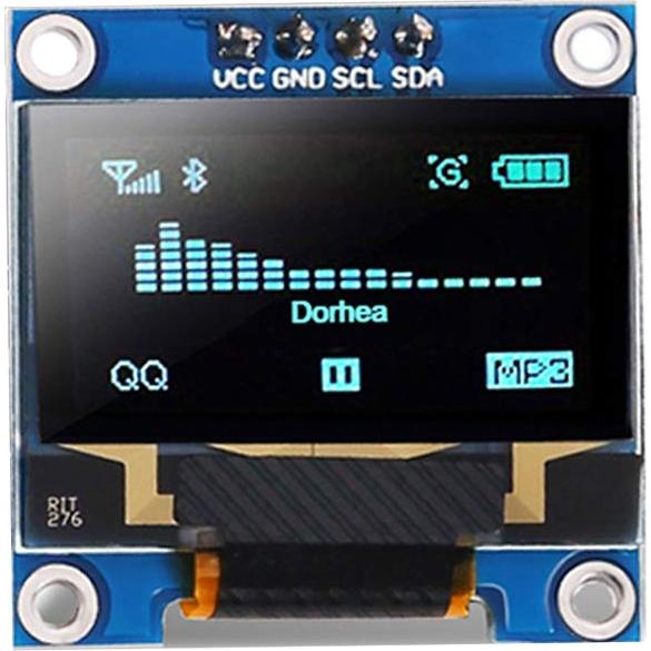 6 Módulos Pantalla OLED 0.96" DORHEA 128x64 I2C Azul