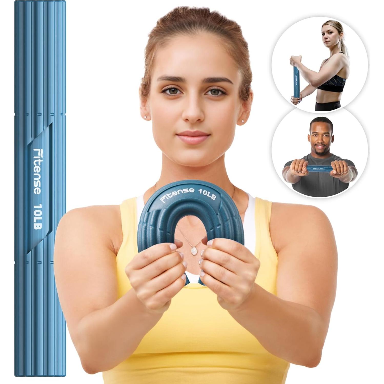 Barra de Terapia Flex Fitense 9.07 kg para Codo de Tenista