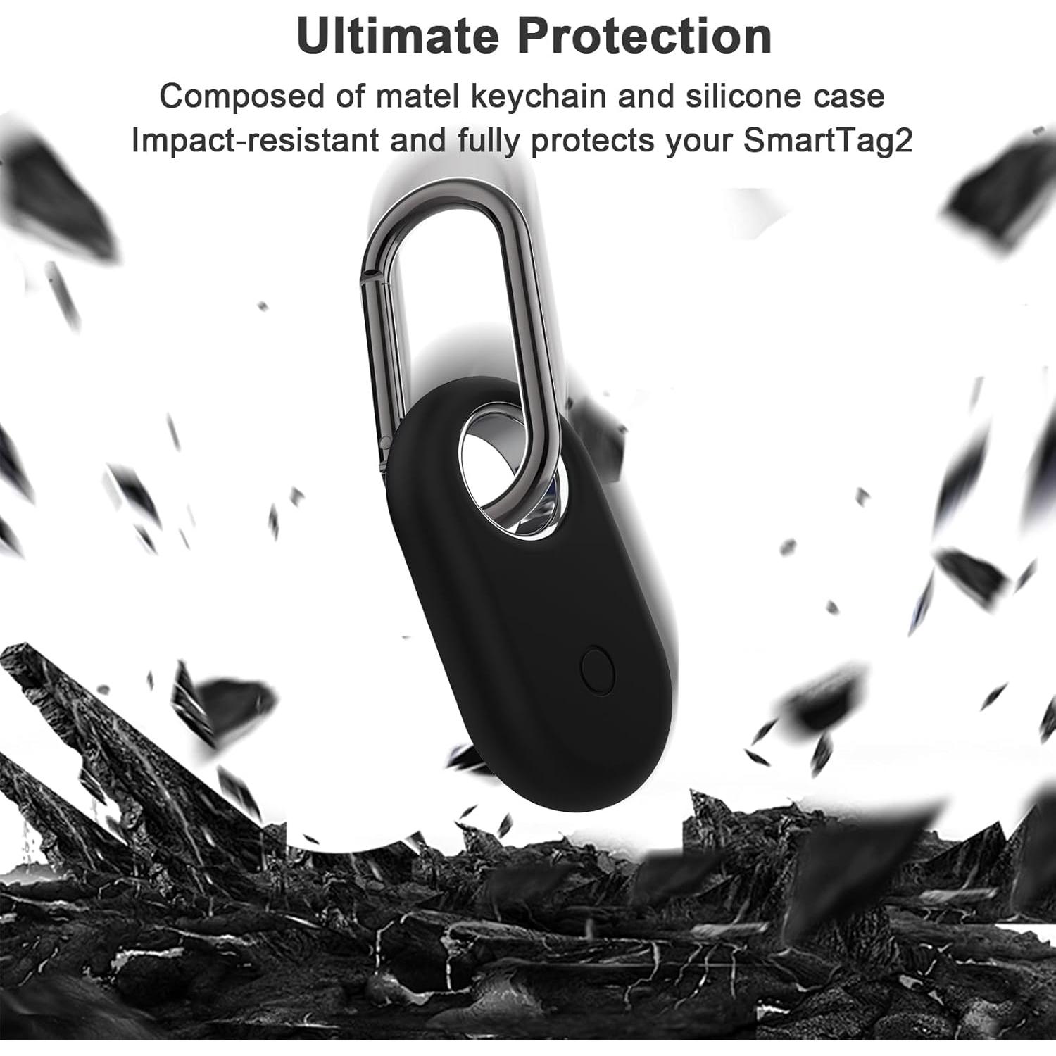 Soporte de Funda Samsung SmartTag2 con Mosquetón Metal