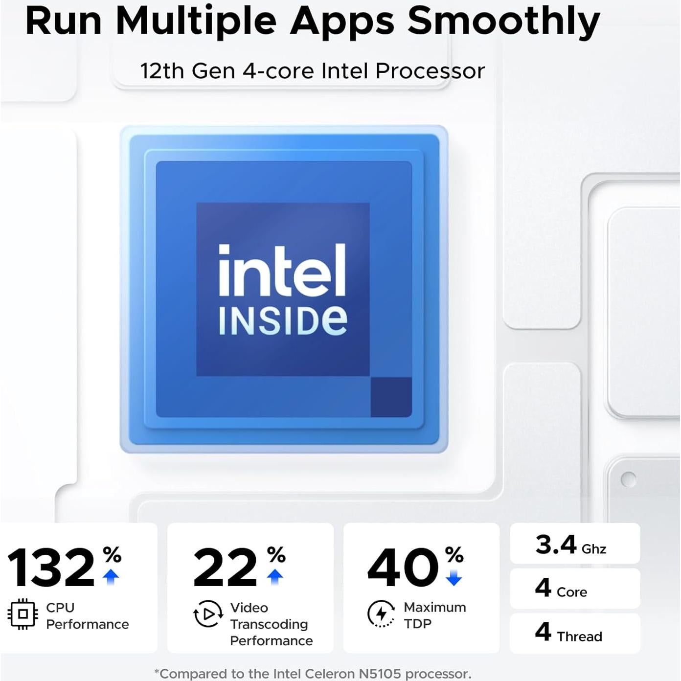 NAS UGREEN DXP4800 4-Bahías, Intel N100, 8GB RAM, 32GB eMMC