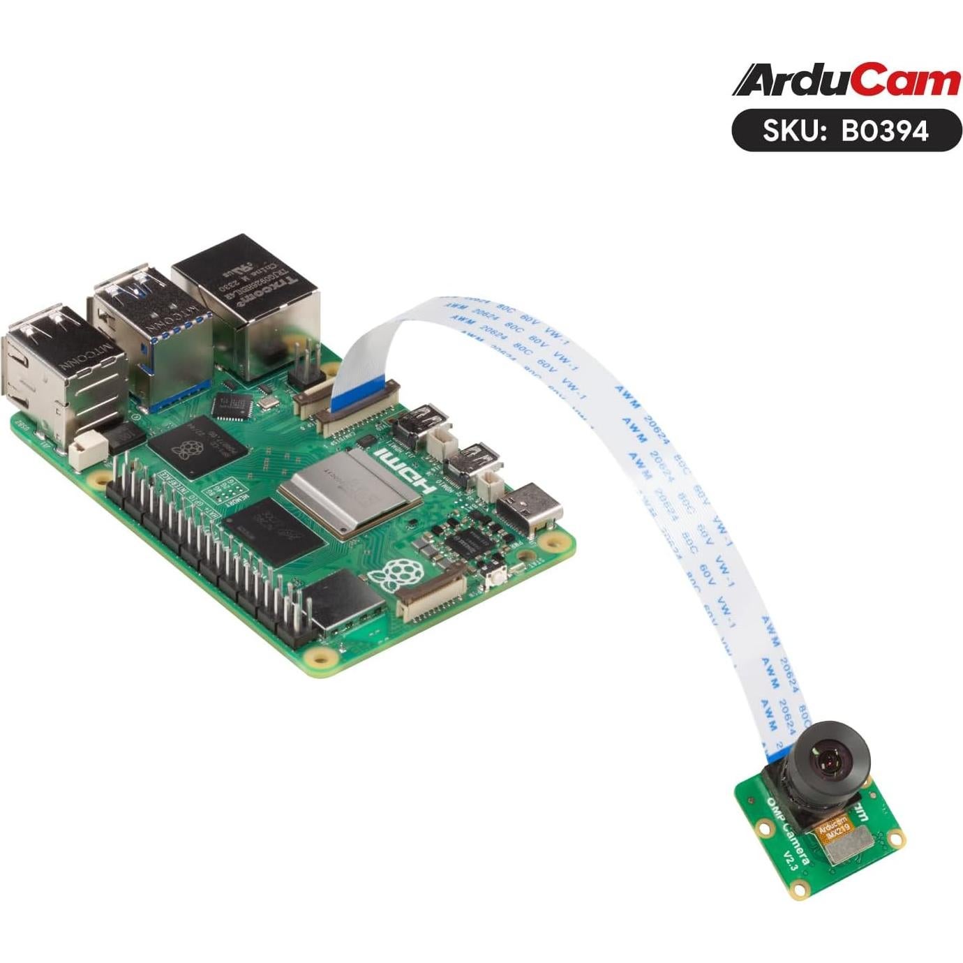 Módulo de Cámara Arducam 8MP IMX219 para Raspberry Pi - Lente M12