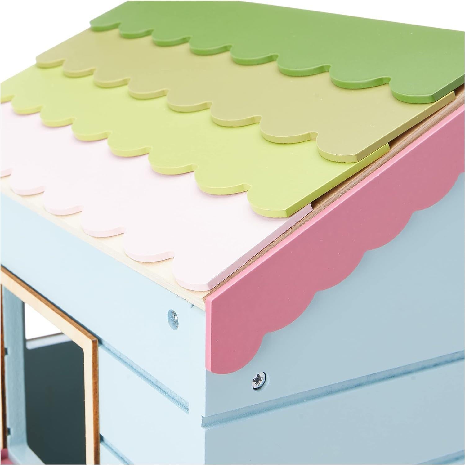 Casa en el Árbol de Madera Lottie con Escalera y Tobogán