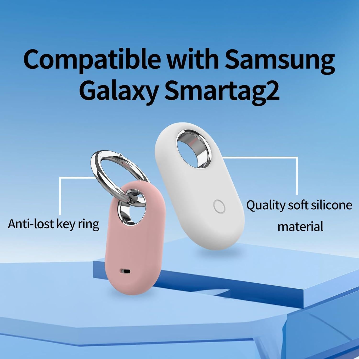 Funda Protectora Silicona Wagtune para Samsung Galaxy SmartTag2 - 4 Unidades