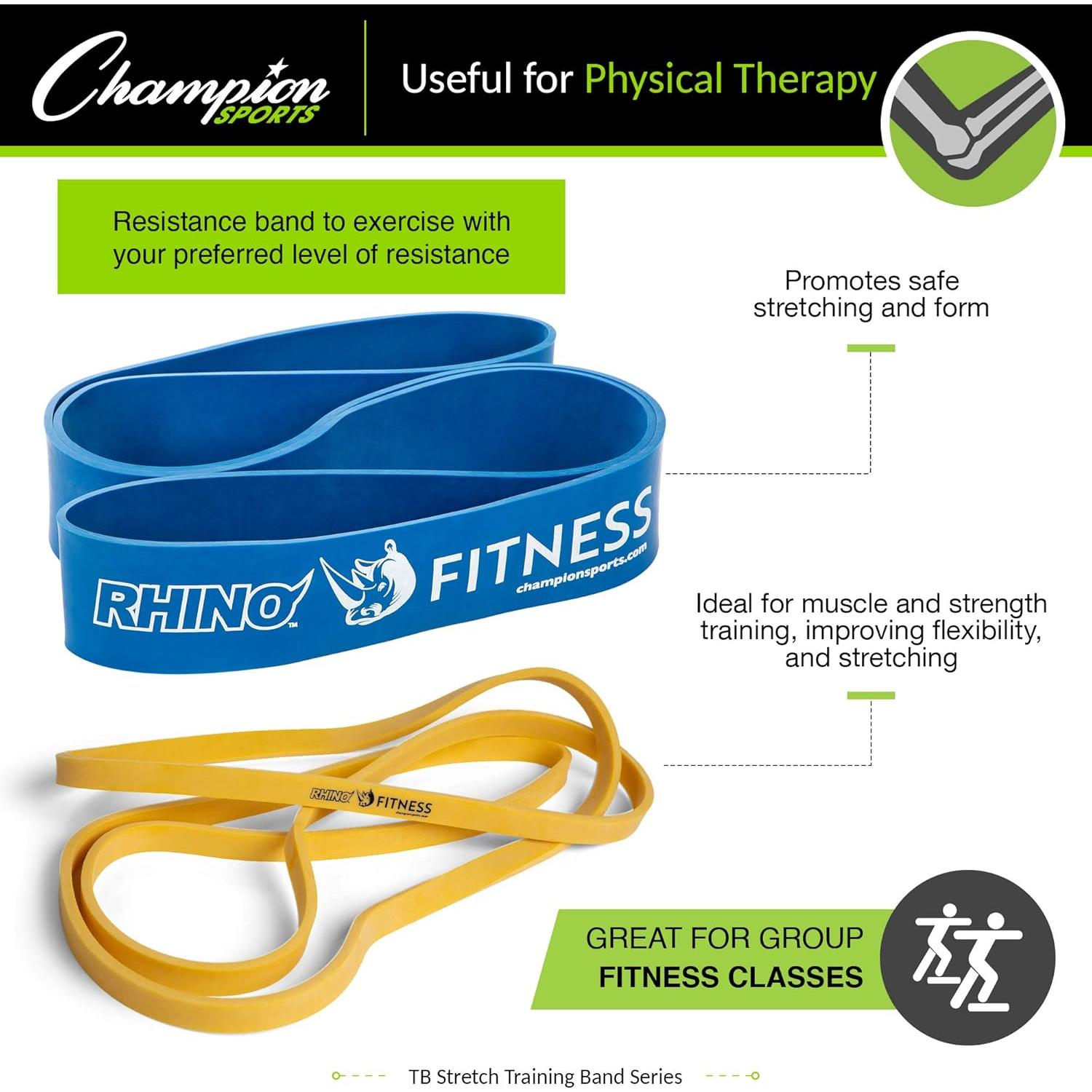 Banda de Resistencia Champion Sports Azul Super Pesada 34-45 kg