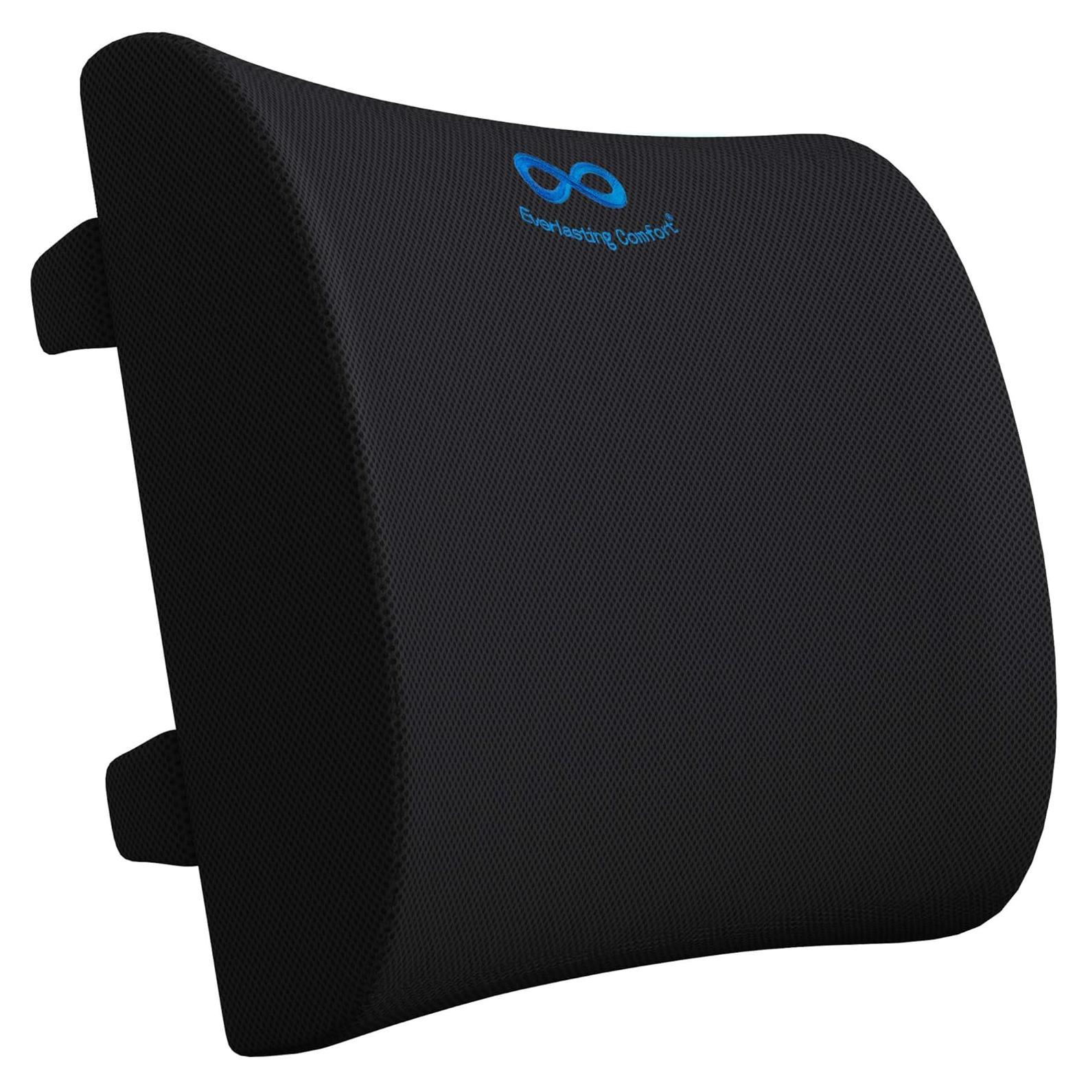 Cojín Lumbar Everlasting Comfort Espuma Viscoelástica Negro