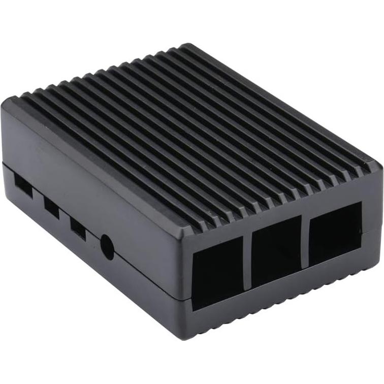 Caja de Aluminio Negra para Raspberry Pi 4 Modelo B Unistorm