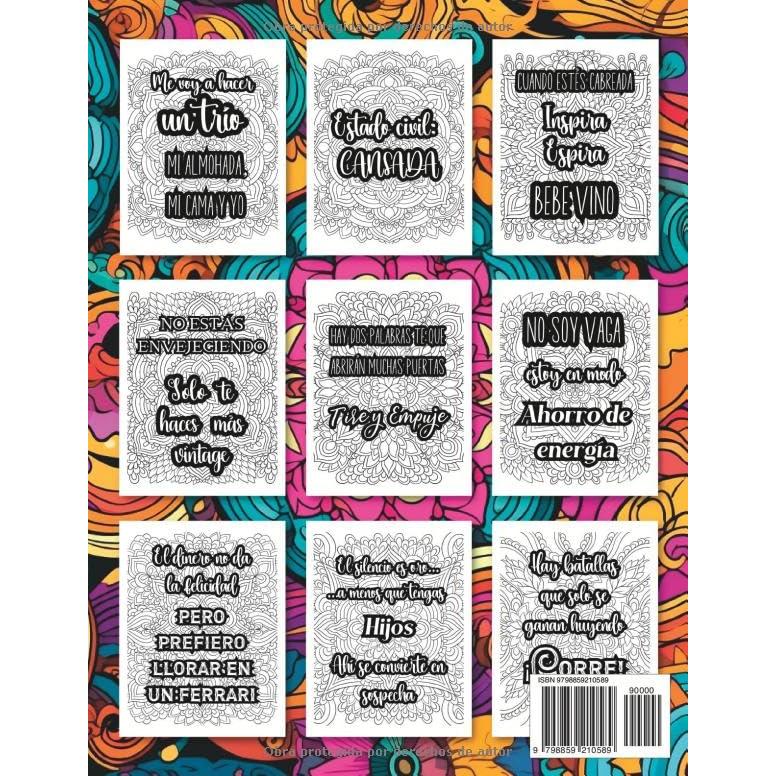 Tenía un lado dulce... Hasta que me lo comí: Libro de Colorear para Mujeres | Libro de Autoayuda con Frases Motivacionales | Cuaderno de Colorear ... de colorear paisajes) (Spanish Edition)