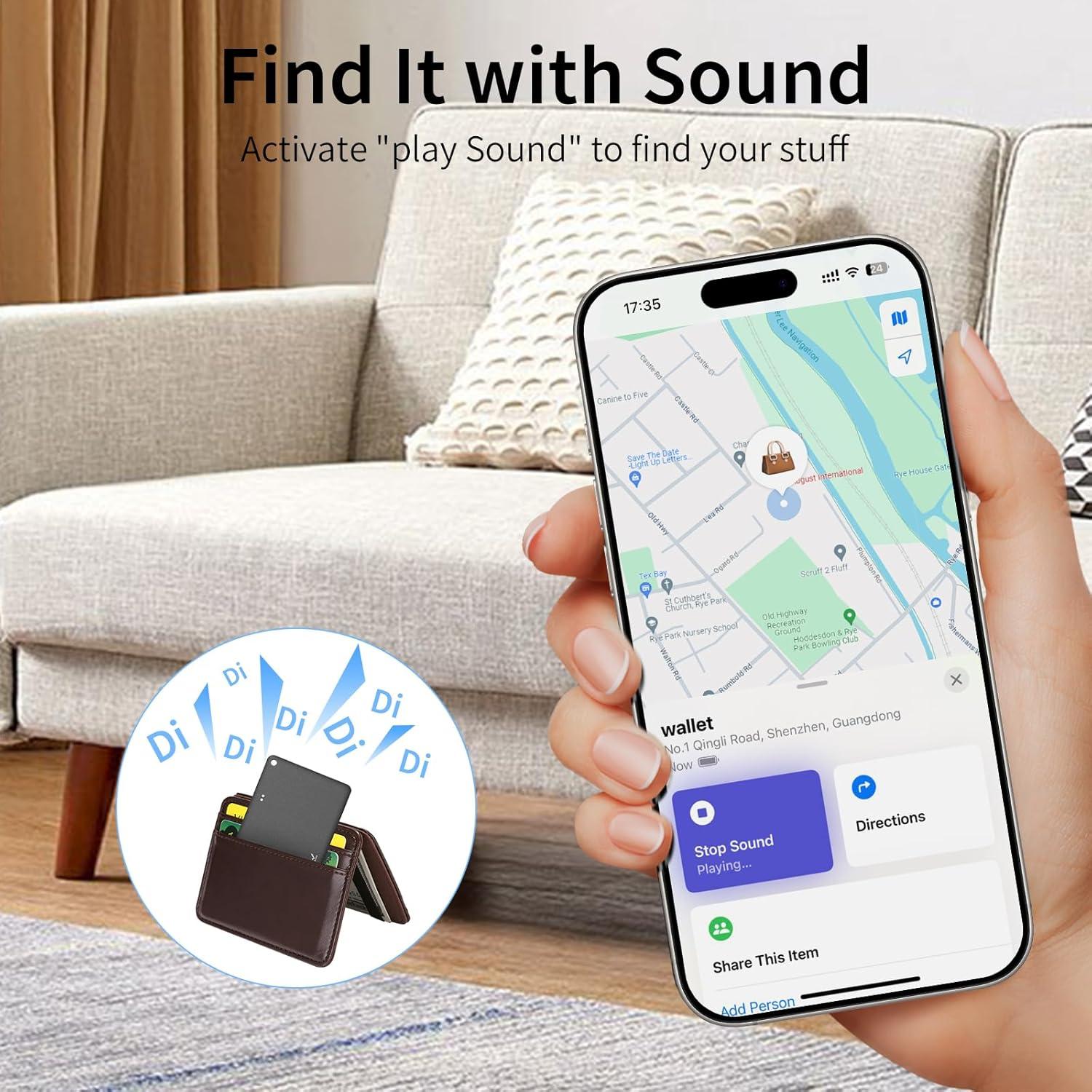 Tarjeta Rastreadora Bluetooth WAFTING para Cartera - Recargable