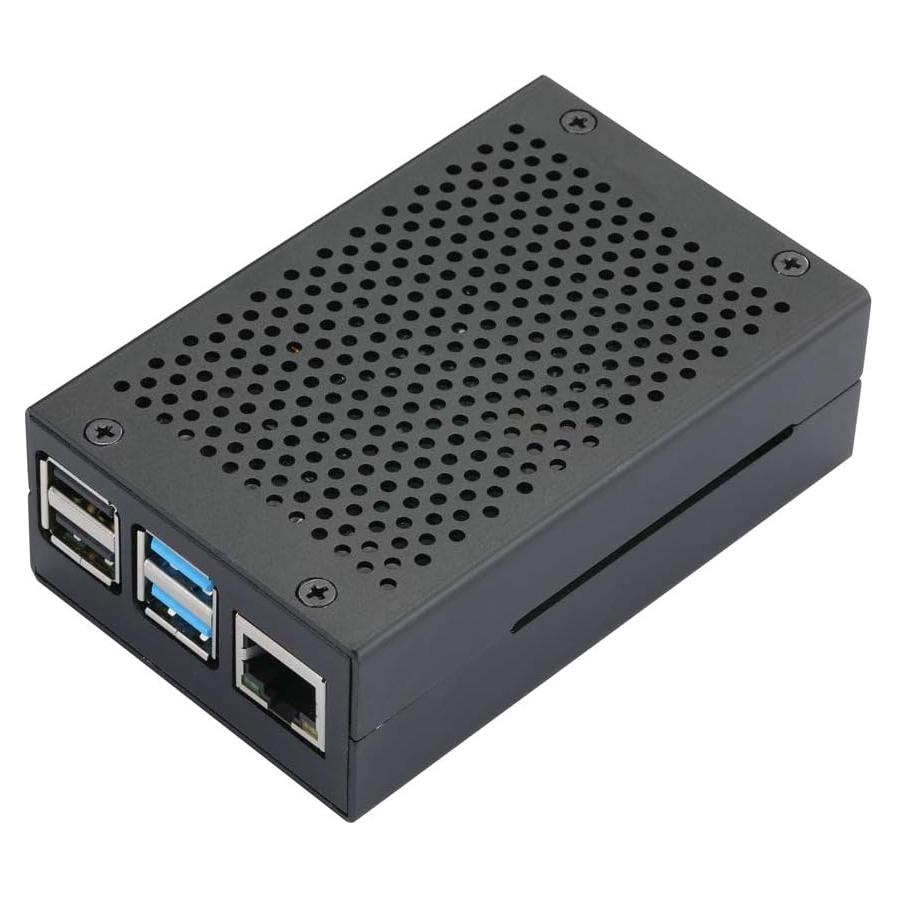 Caja de Aluminio Negra para Raspberry Pi 4 Modelo B