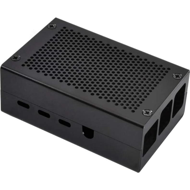 Caja de Aluminio Negra para Raspberry Pi 4 Modelo B