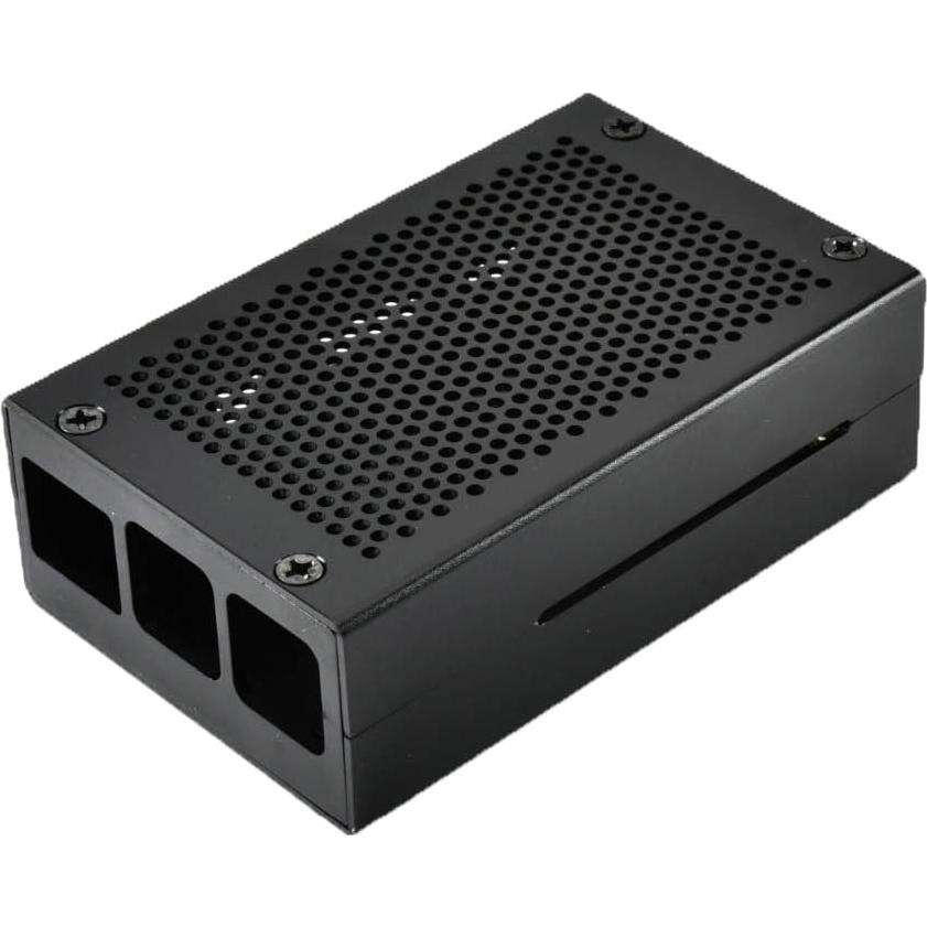Caja de Aluminio Negra para Raspberry Pi 4 Modelo B