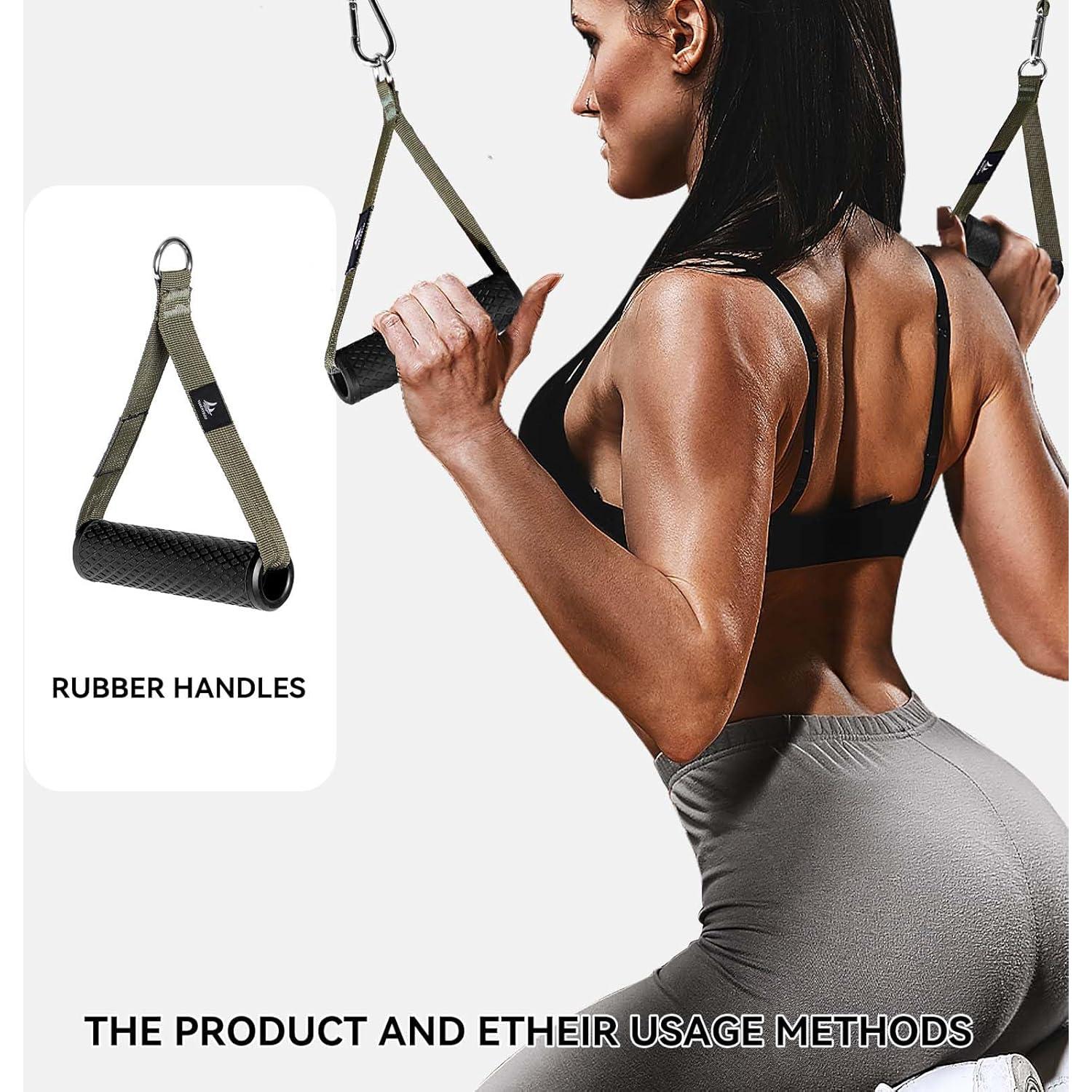 Bandas de Resistencia YLUERTDOO 300Lbs con Mangos y Anclaje