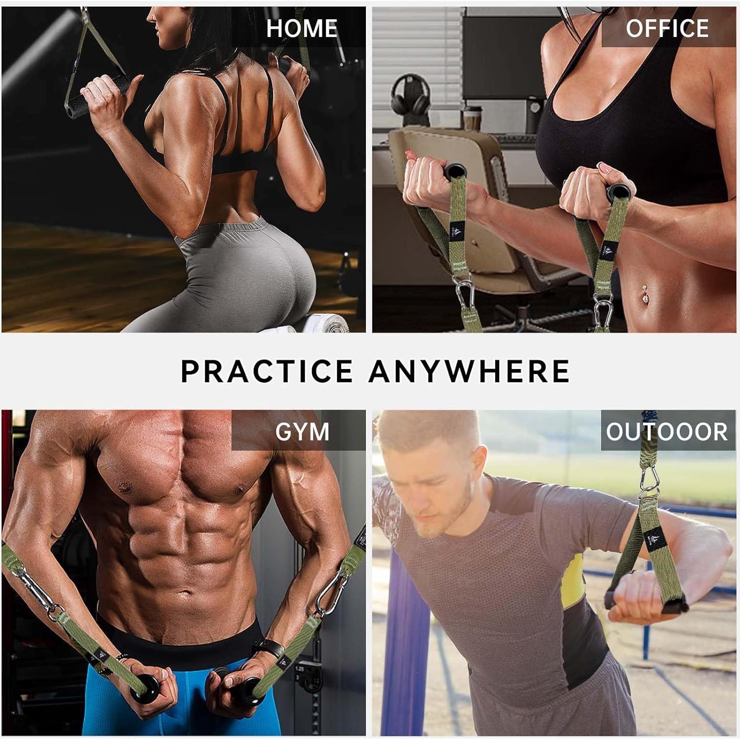 Bandas de Resistencia YLUERTDOO 300Lbs con Mangos y Anclaje