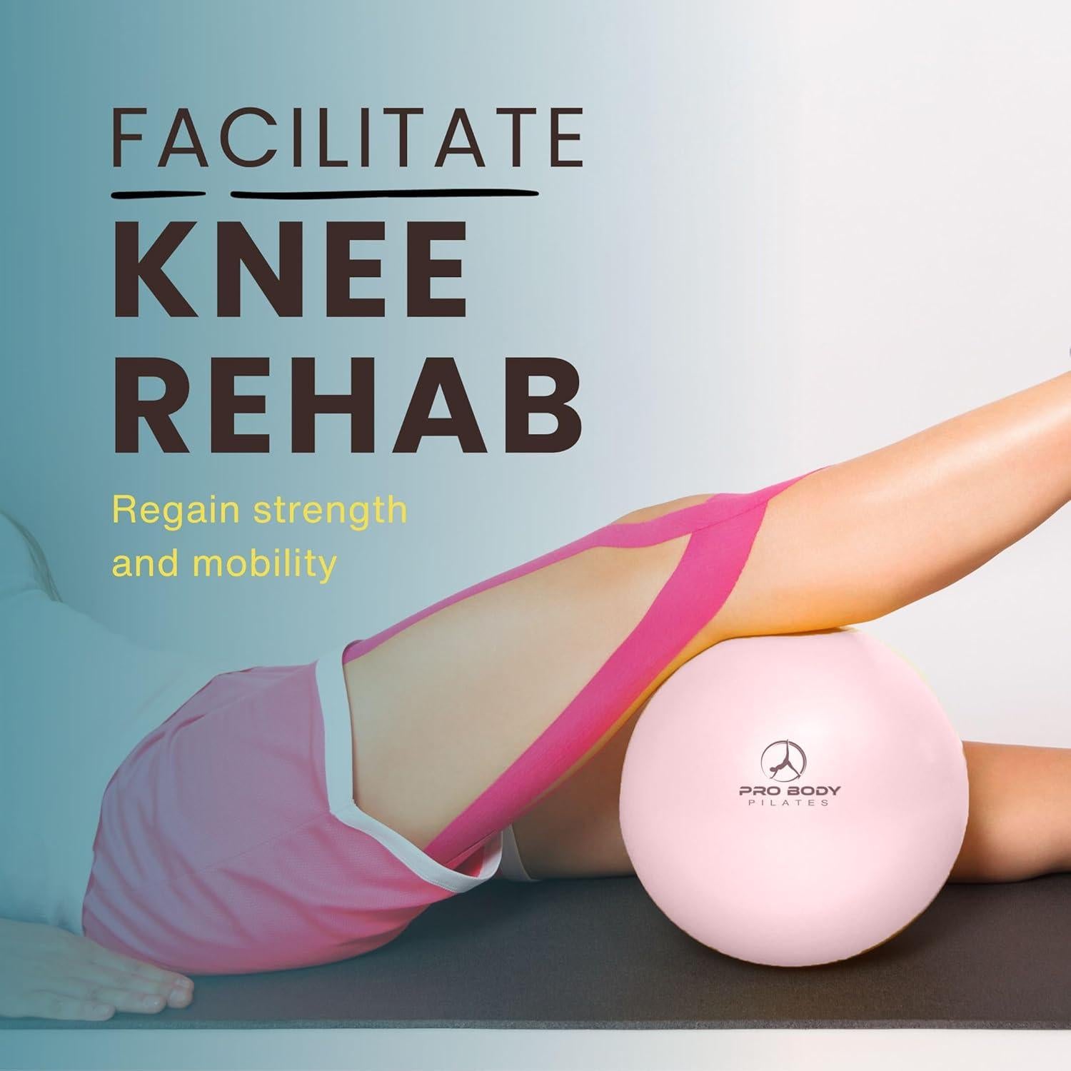 Pelota de Ejercicio ProBody Pilates 22.86 cm Rosa Anti-Explosión