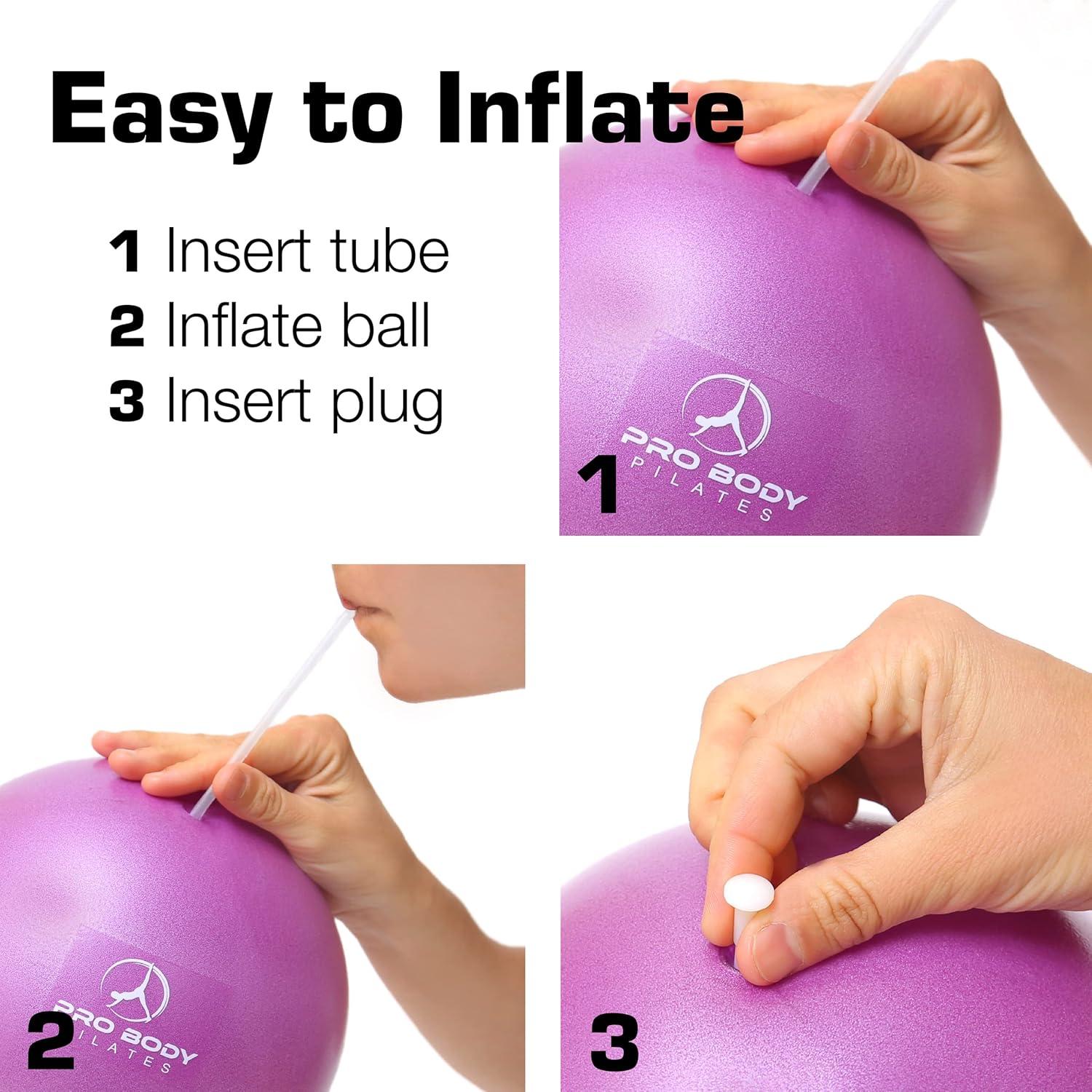 Pelota de Ejercicio ProBody Pilates 22.86 cm Rosa Anti-Explosión