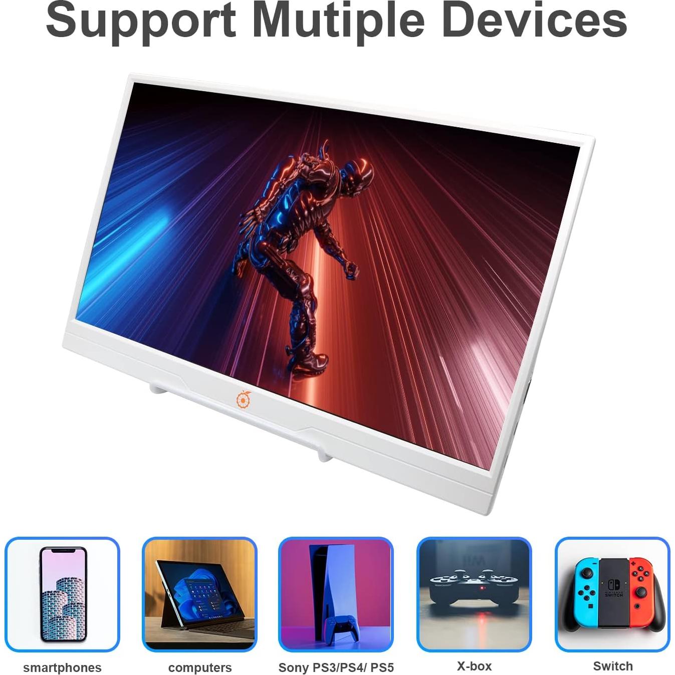 Monitor Portátil Full HD 14" Orange Pi con Altavoces Integrados