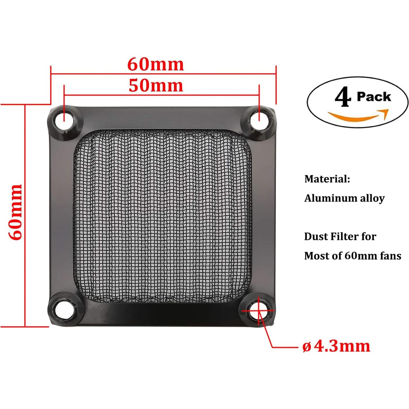 Filtros de Ventilador de 60mm IMSurQltyPrise - Paquete de 4