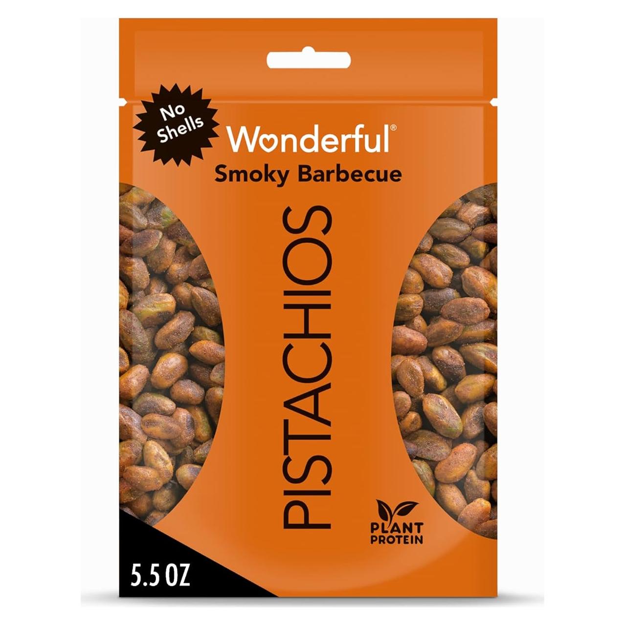 Pistachos Maravillosos Sin Cáscara BBQ 155 g - Snack Saludable