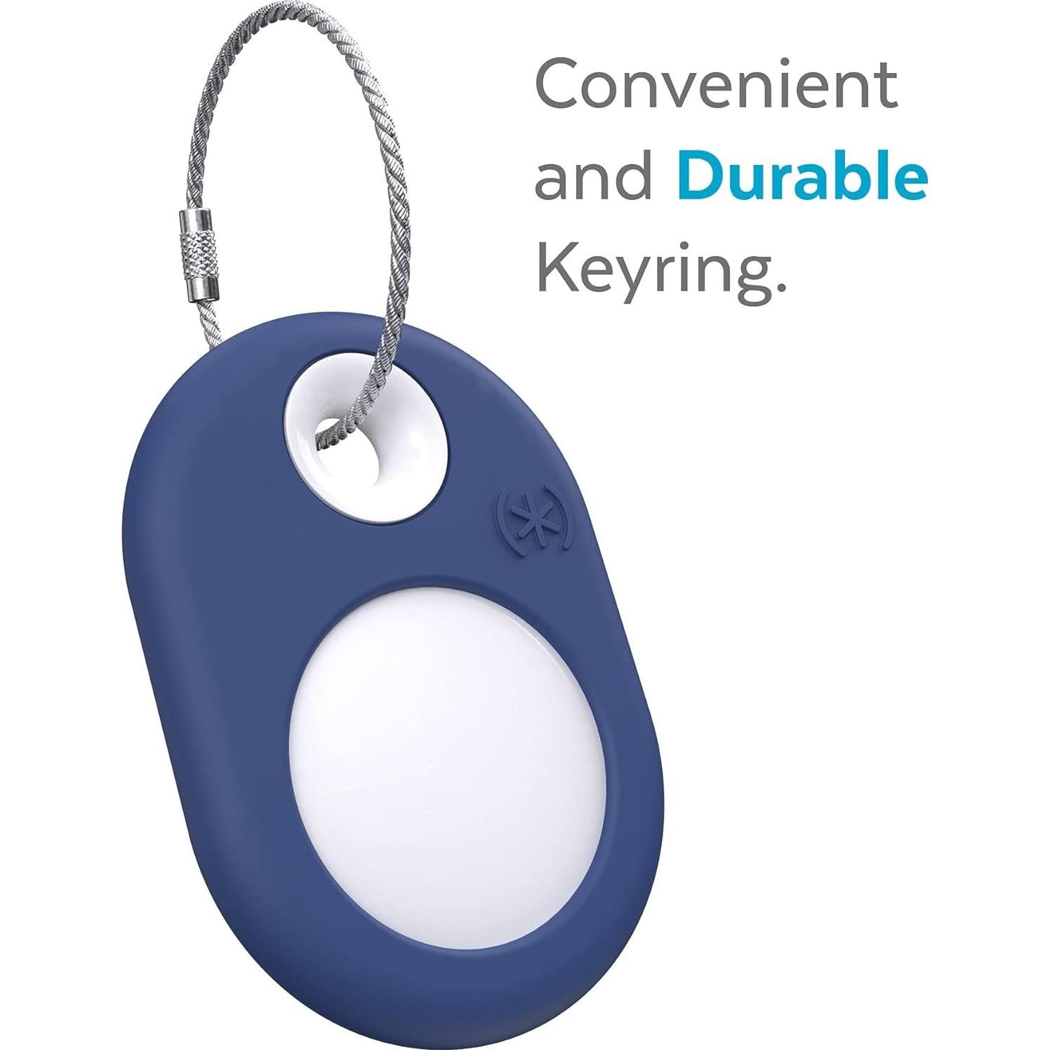 Soporte para AirTag Speck Presidio SiliRing Azul Costero/Blanco