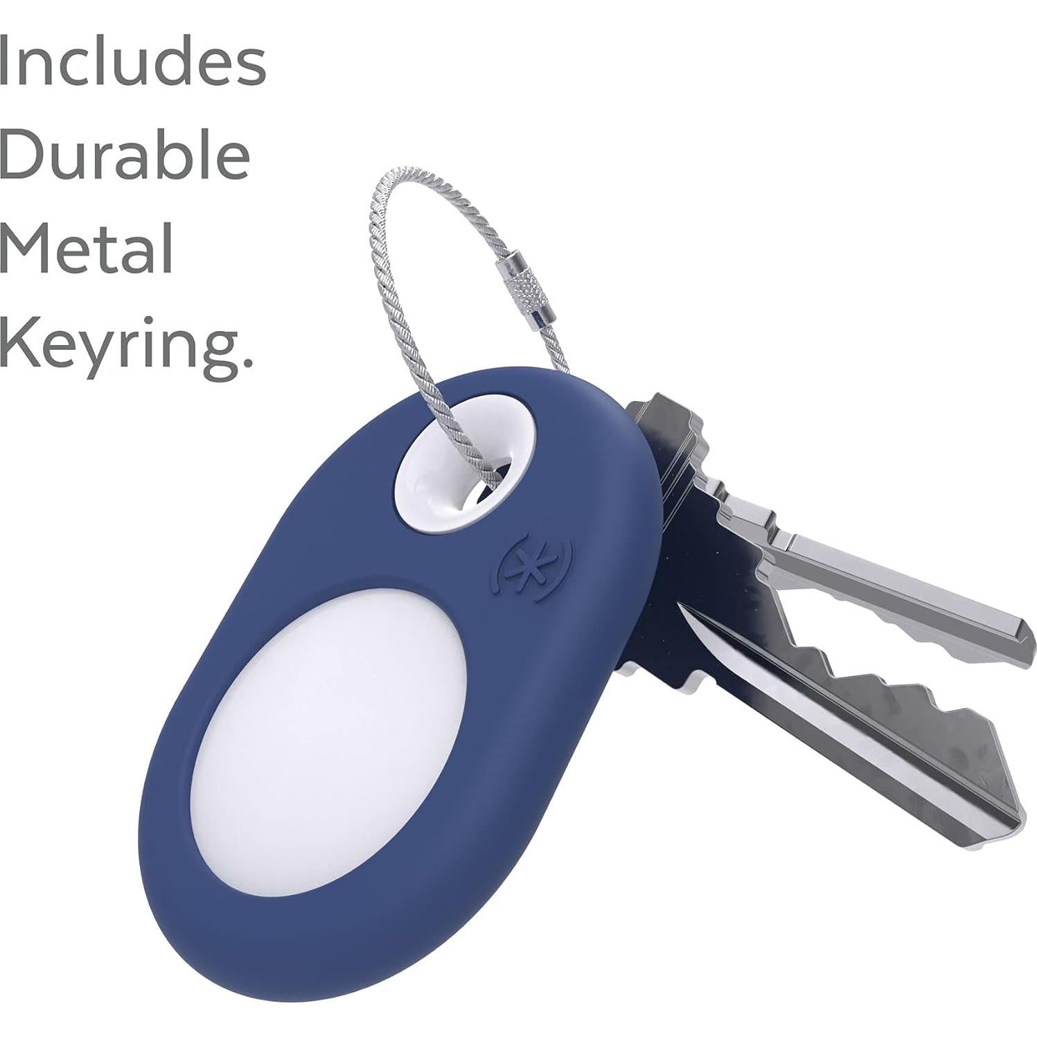 Soporte para AirTag Speck Presidio SiliRing Azul Costero/Blanco